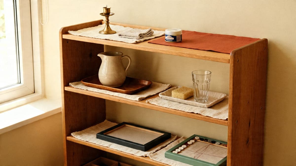 Practical Life Montessori materials in classroom