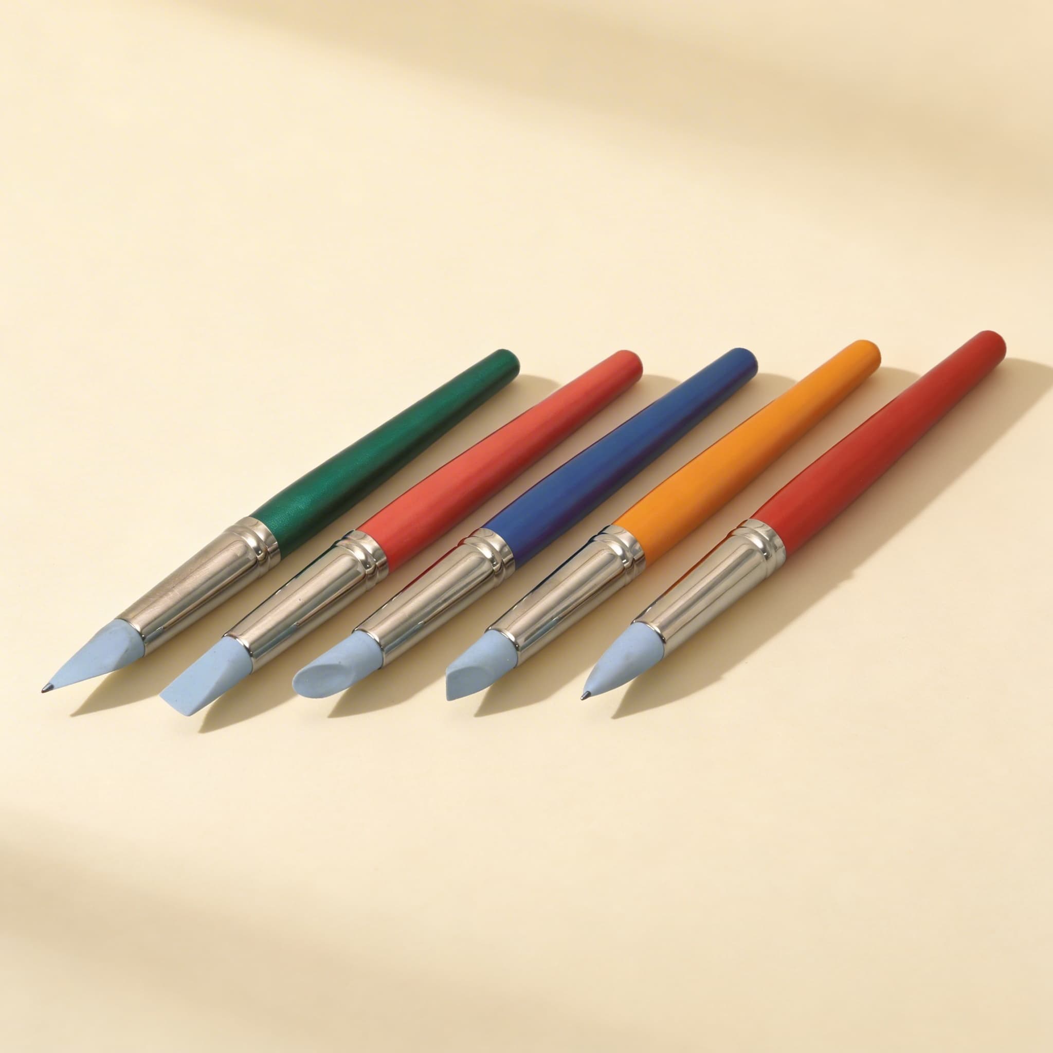 Clay Sculpting Tools — 5-Piece Brush & Spatula Art Set