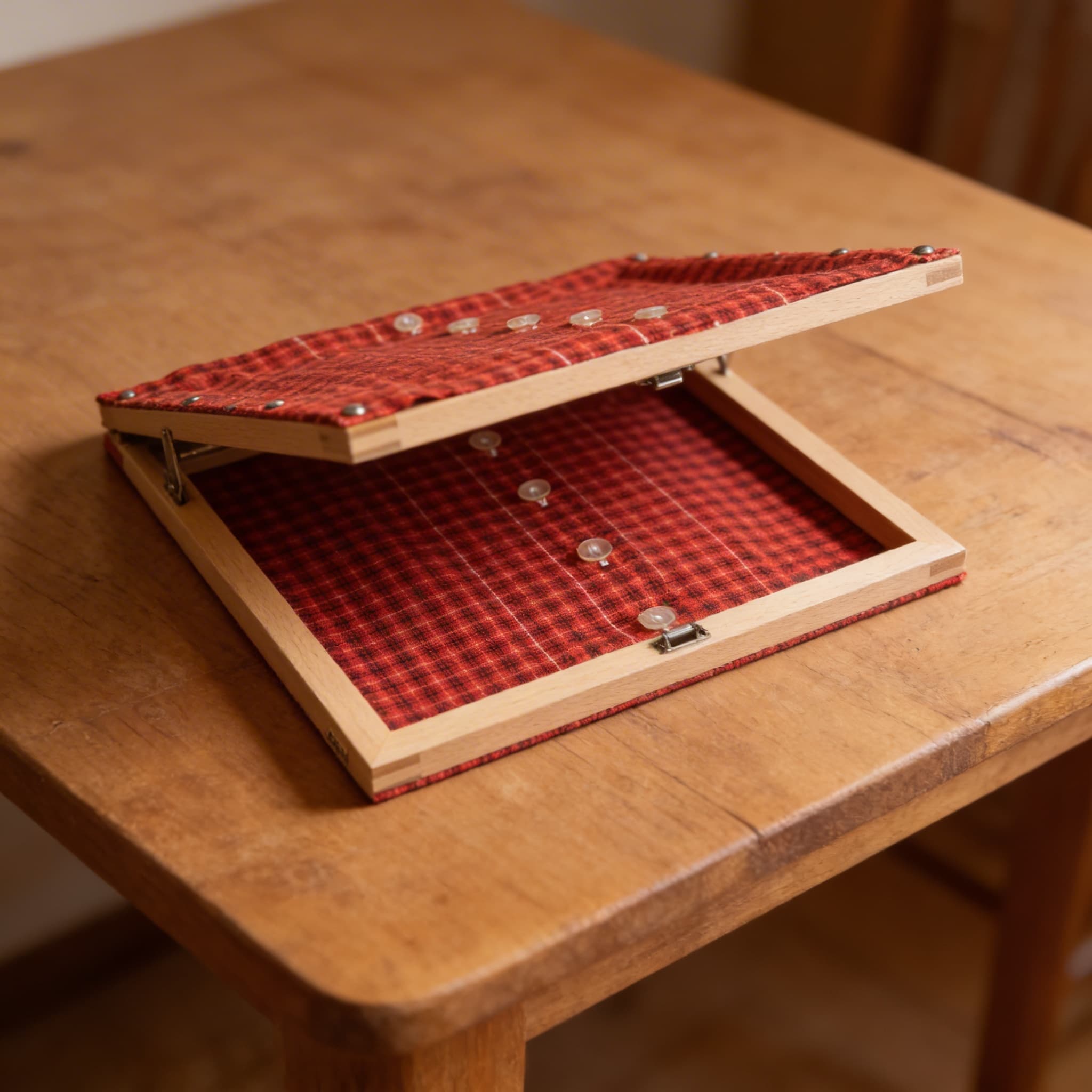 Knöpfrahmen — kleine Knöpfe für fortgeschrittene Feinmotorik — Detailansicht