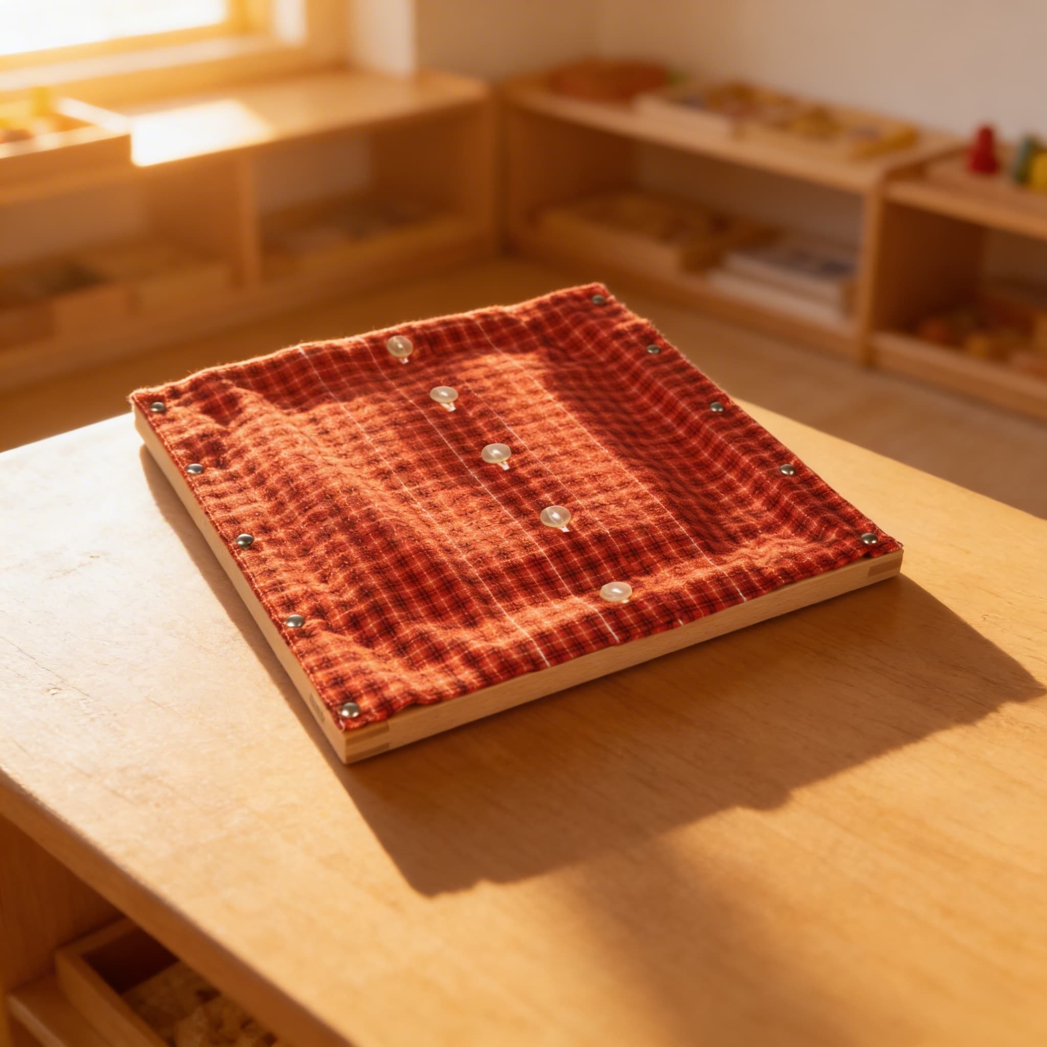 Knöpfrahmen — kleine Knöpfe für fortgeschrittene Feinmotorik — Im Einsatz