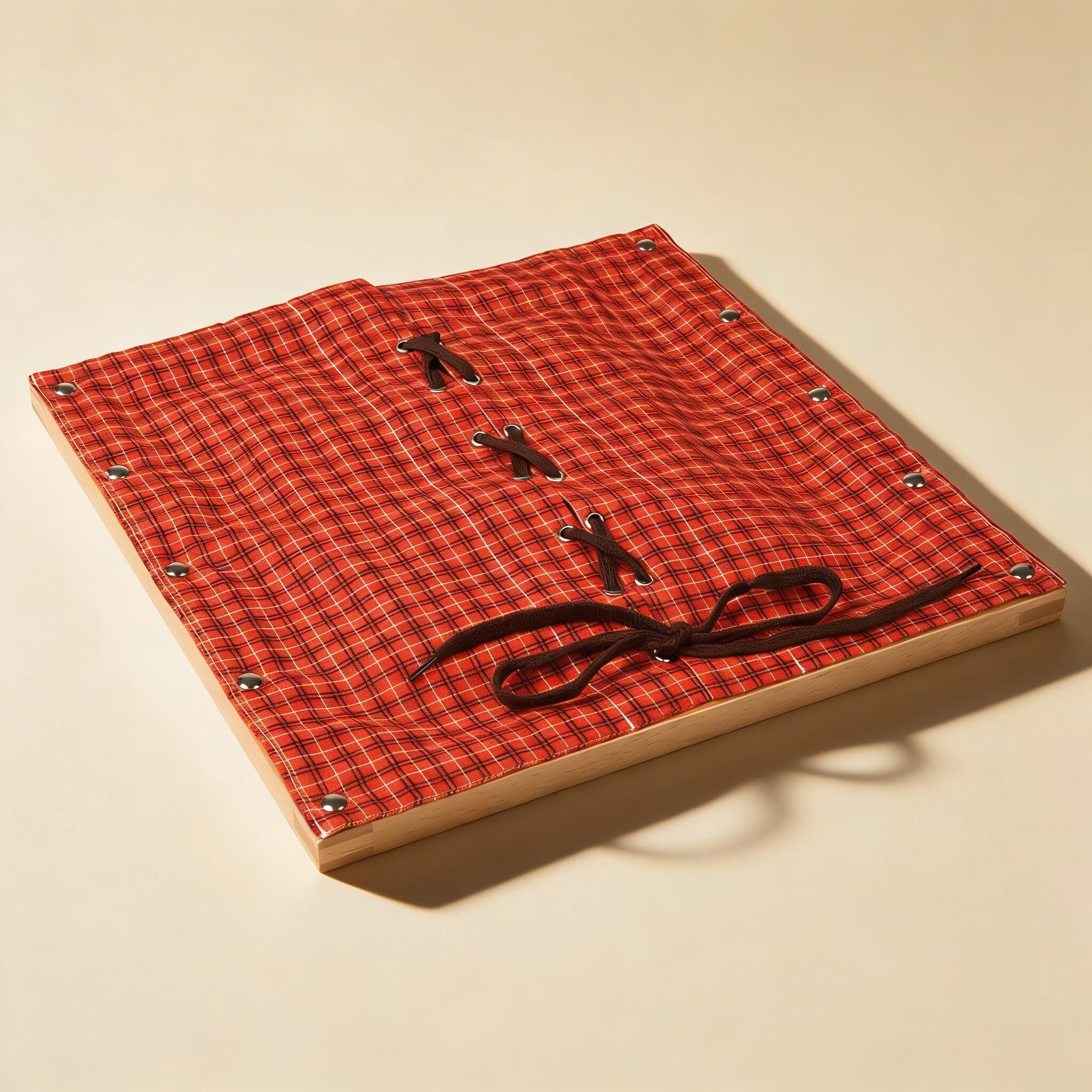 Schnür-Rahmen — Metallösen mit Kordfädelübung — Katalogansicht