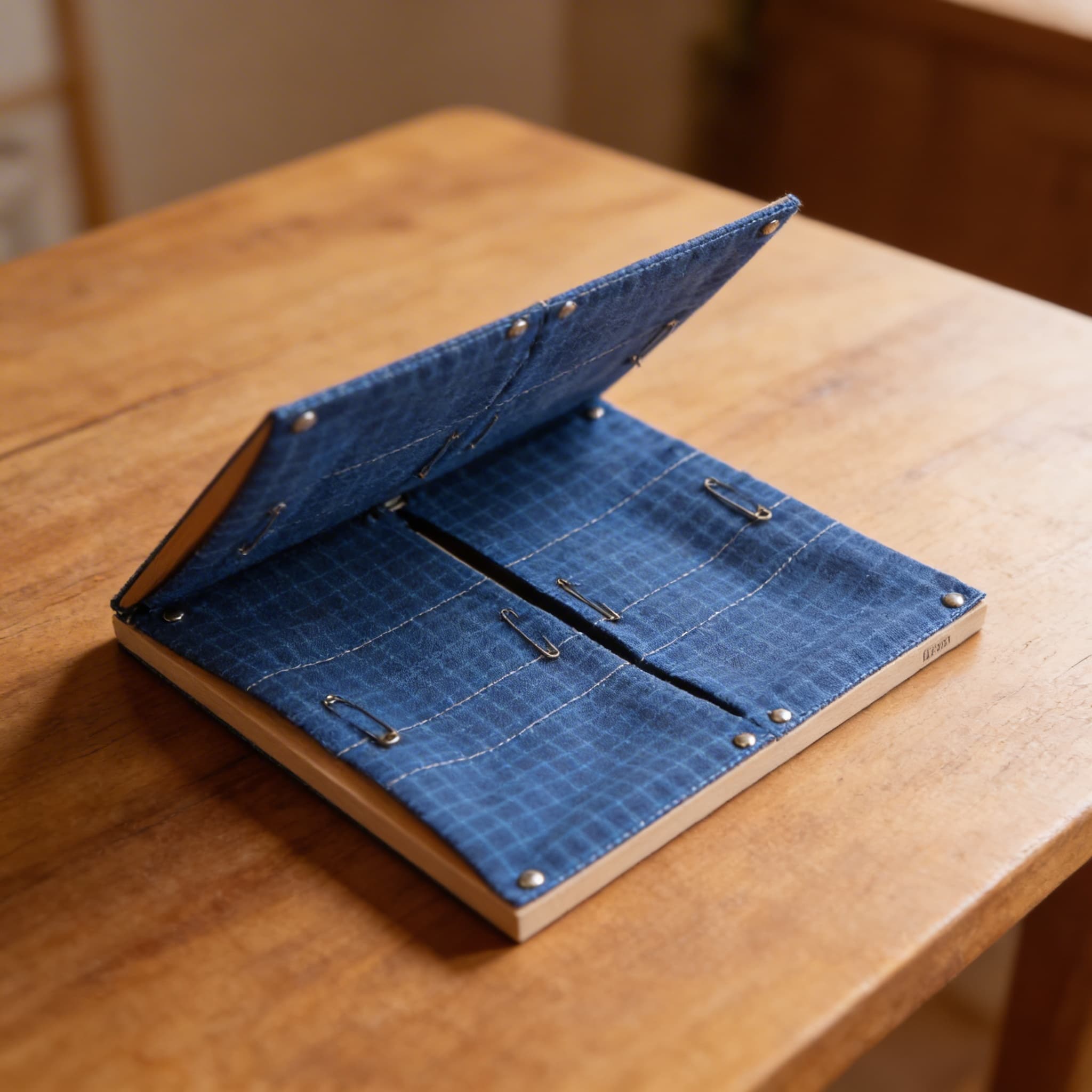 Sicherheitsnadel-Rahmen — fortgeschrittene Feinmotorik-Übung — Detailansicht