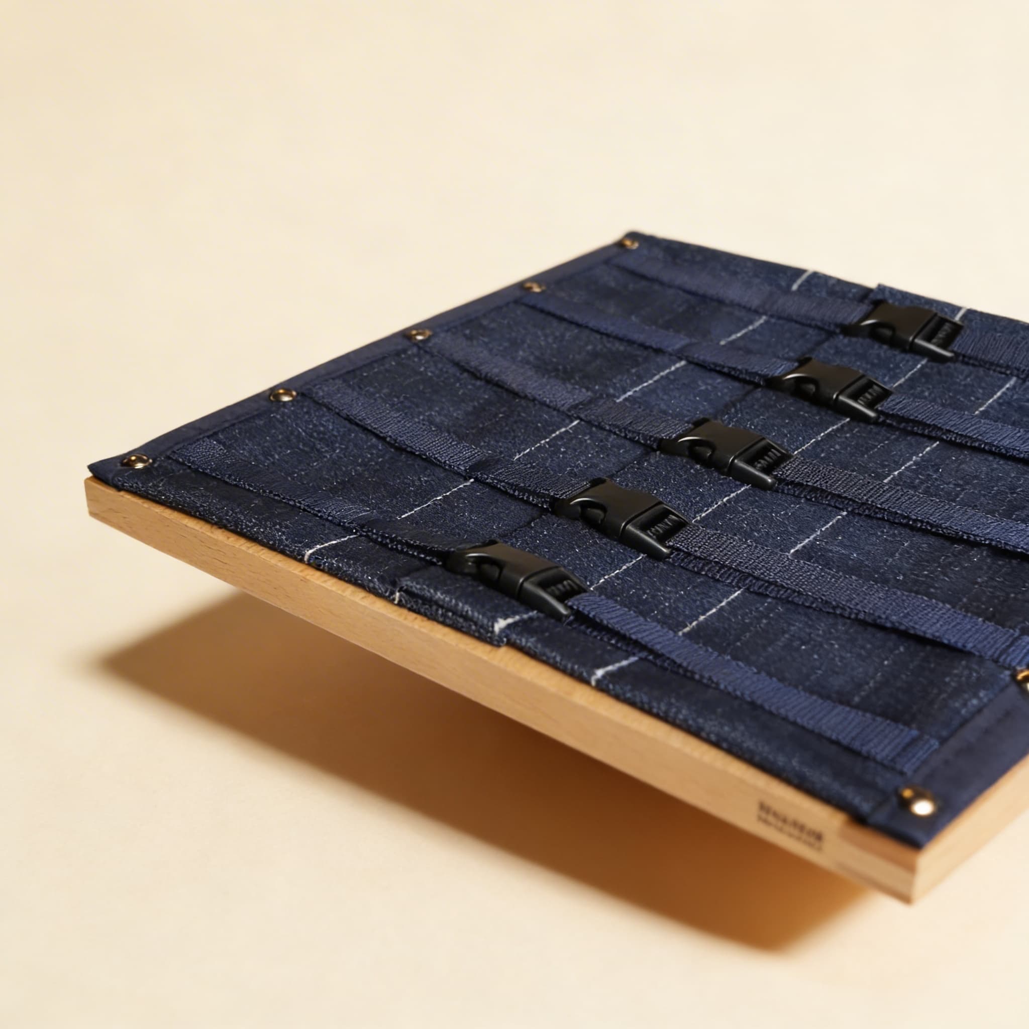 Seitenverschluss-Rahmen — fünf moderne Kunststoffschnallen — Seitenansicht