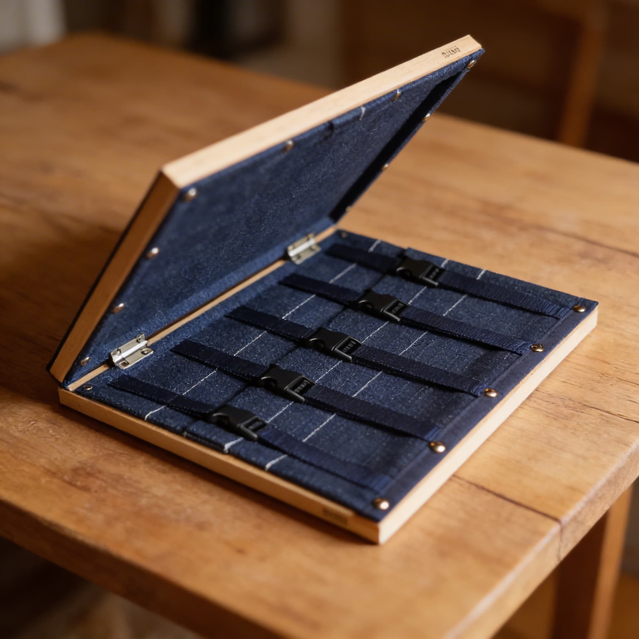 Seitenverschluss-Rahmen — fünf moderne Kunststoffschnallen — Detailansicht