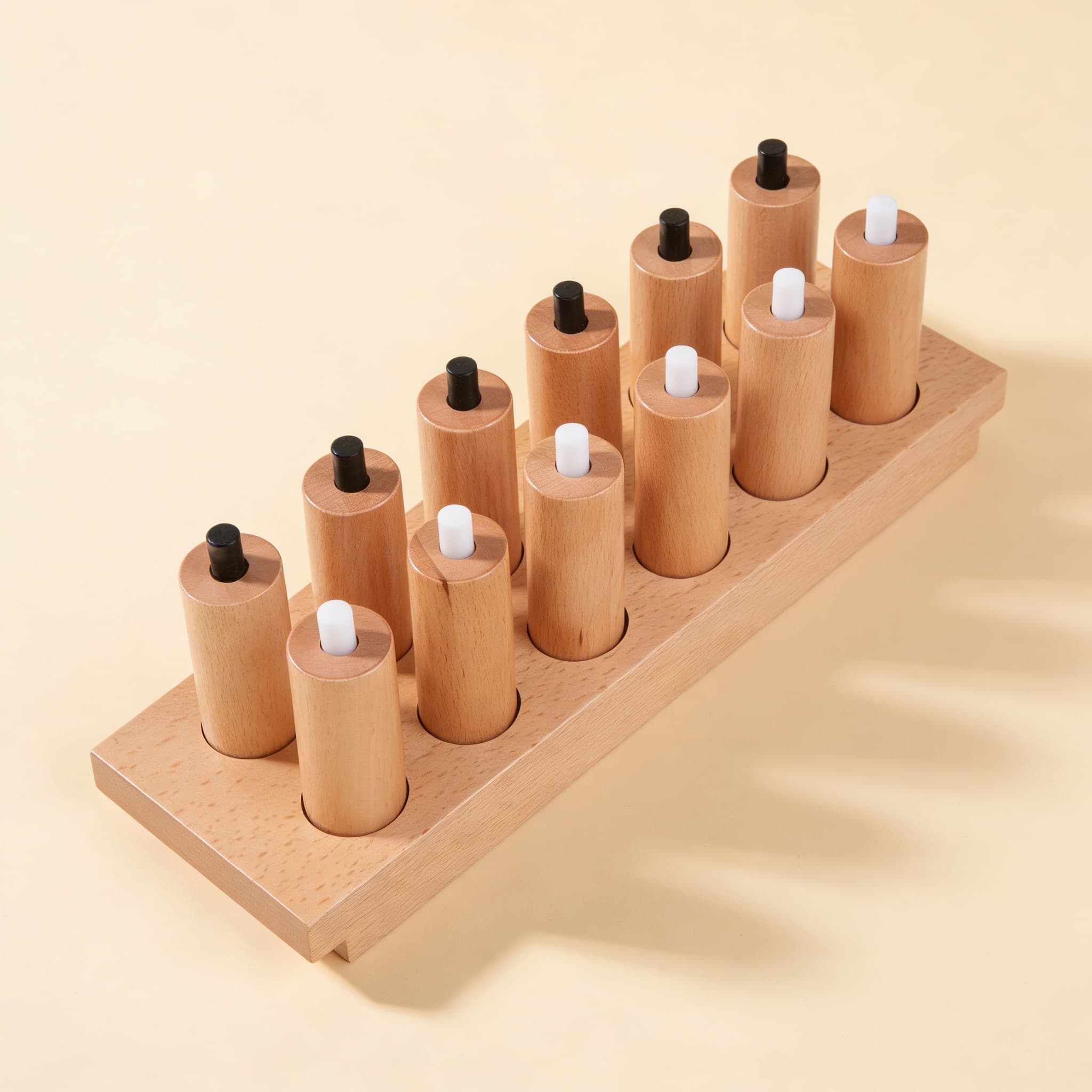 Druckzylinder — Federbelastete Paare zur Gewichtsunterscheidung — Seitenansicht