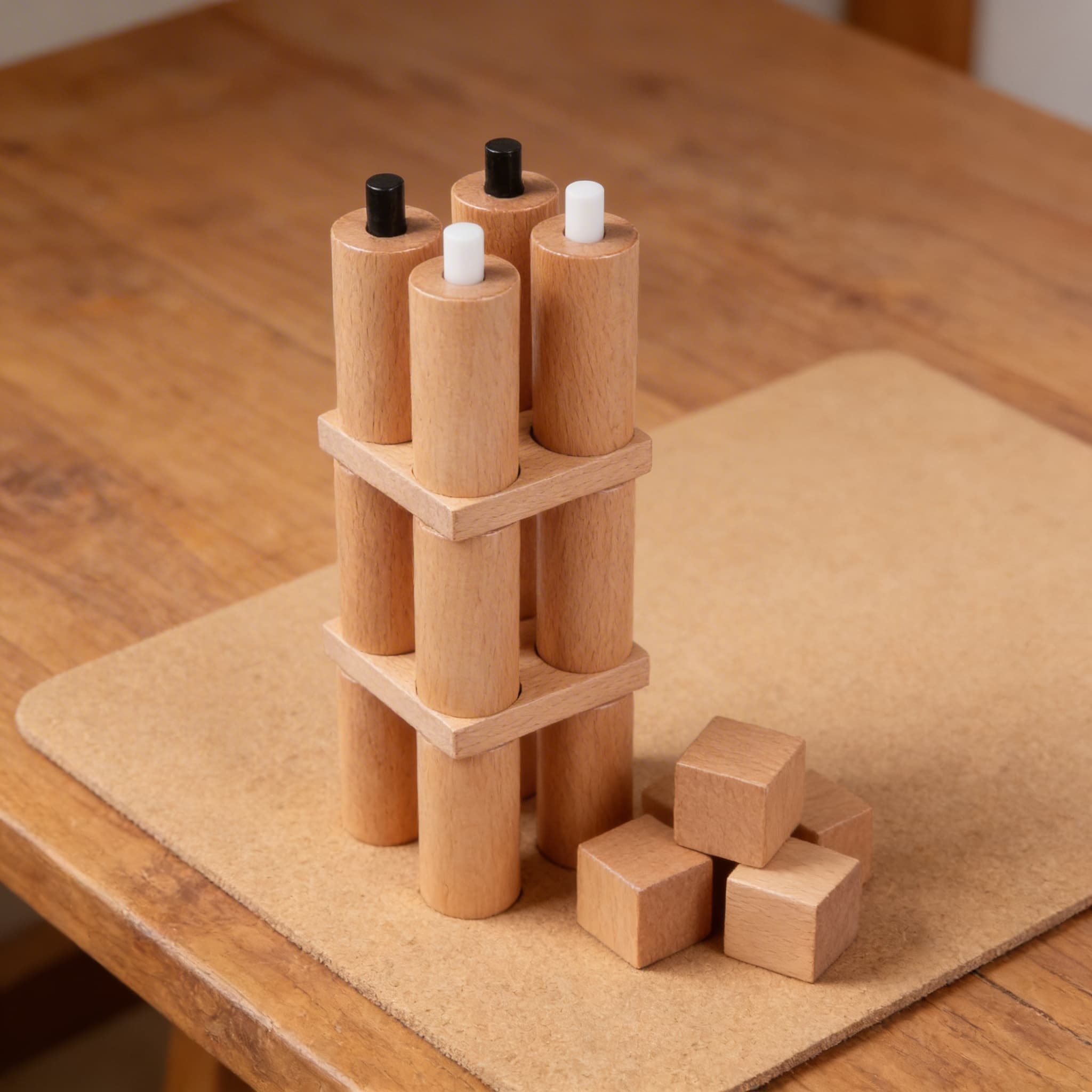 Druckzylinder — Federbelastete Paare zur Gewichtsunterscheidung — Detailansicht