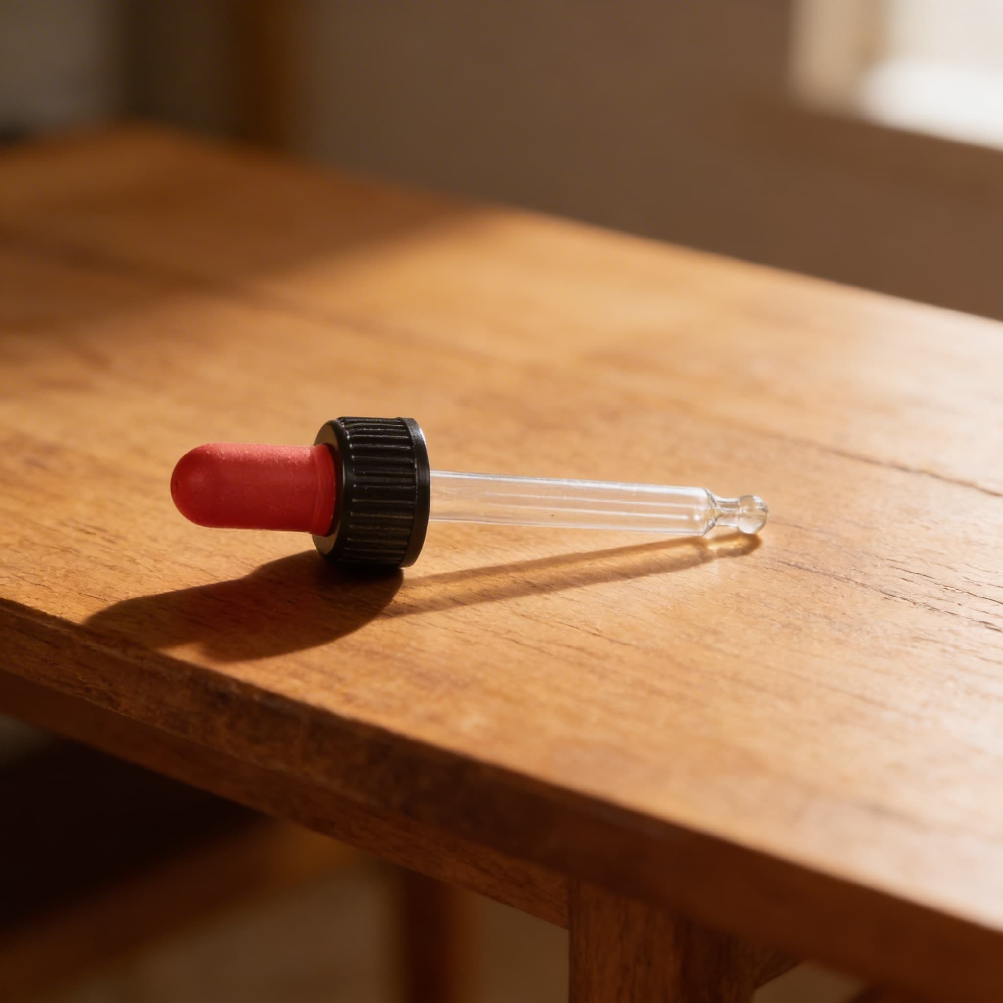 Geschmacksübung: Pipette mit Schraubverschluss - Schwarz / Rot — Ansicht 3