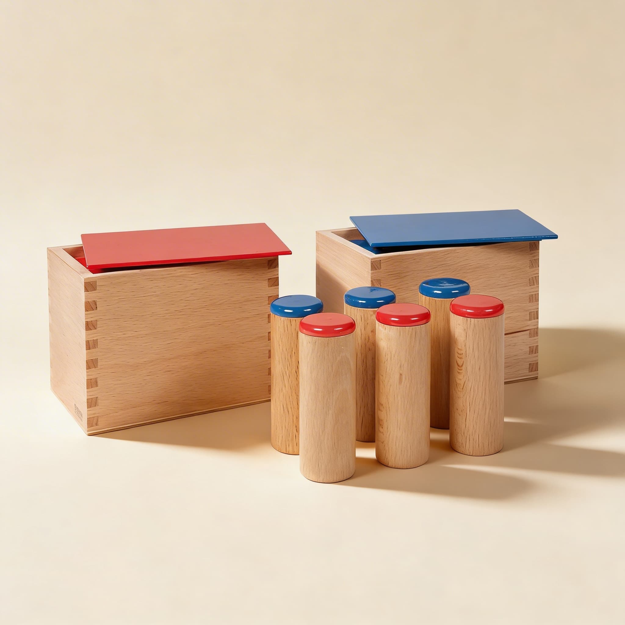 Geräuschdosen — Gepaarte Zylinder für auditives Unterscheidungstraining — Katalogansicht