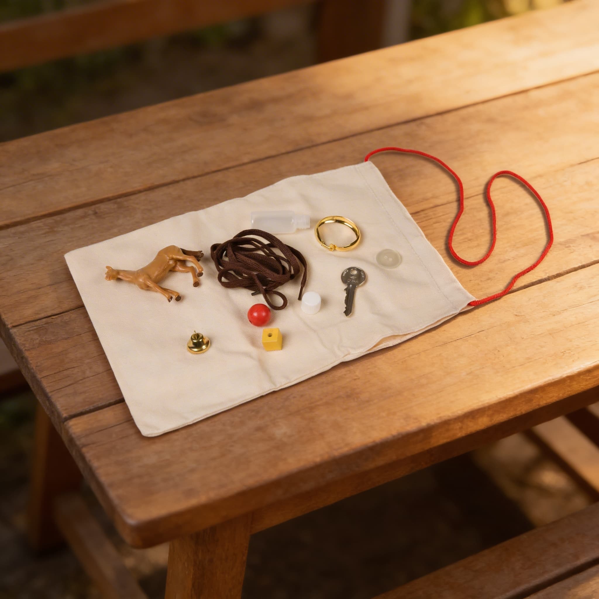 Geheimnisbeutel: Vertraute Gegenstände — Detailansicht