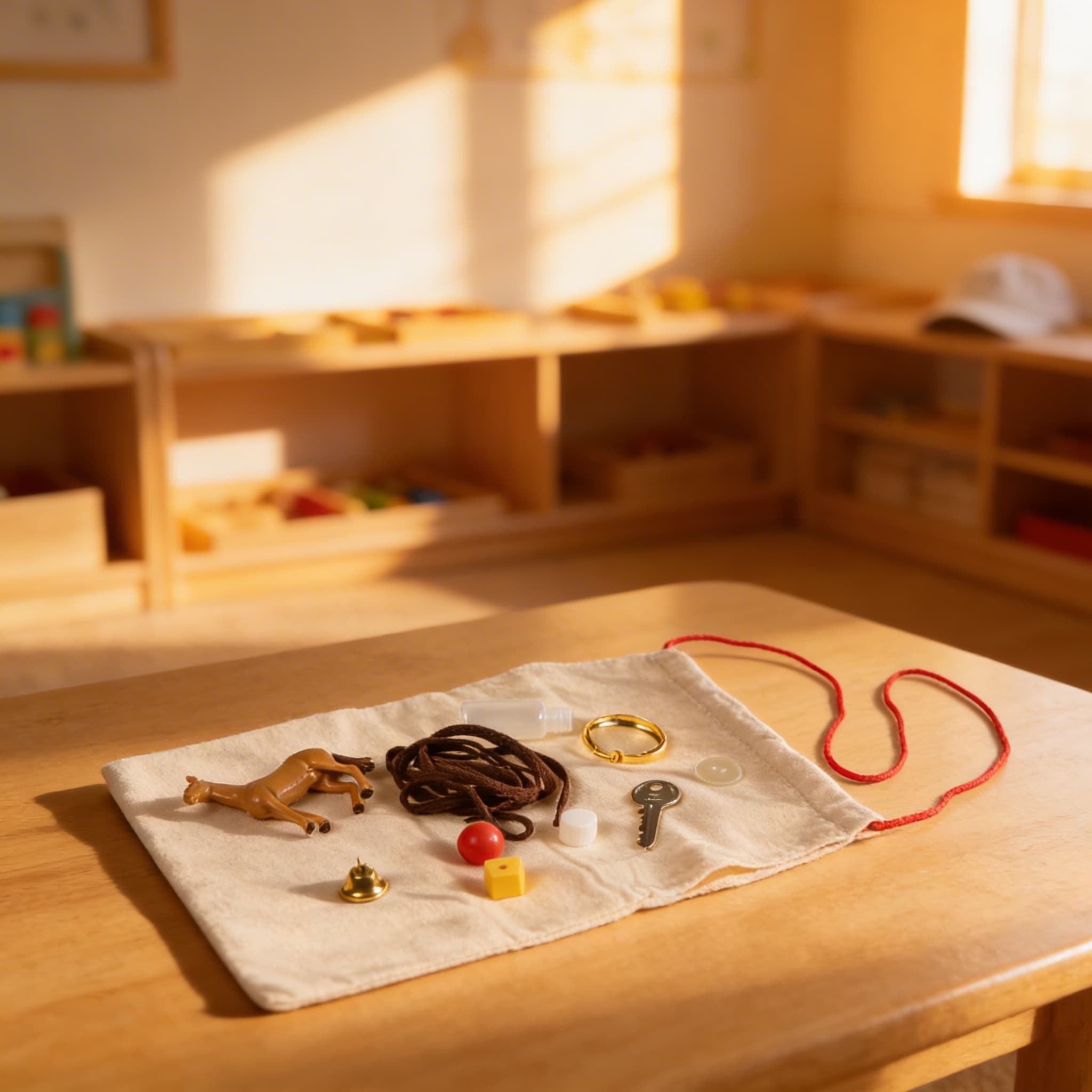 Geheimnisbeutel: Vertraute Gegenstände — Im Einsatz