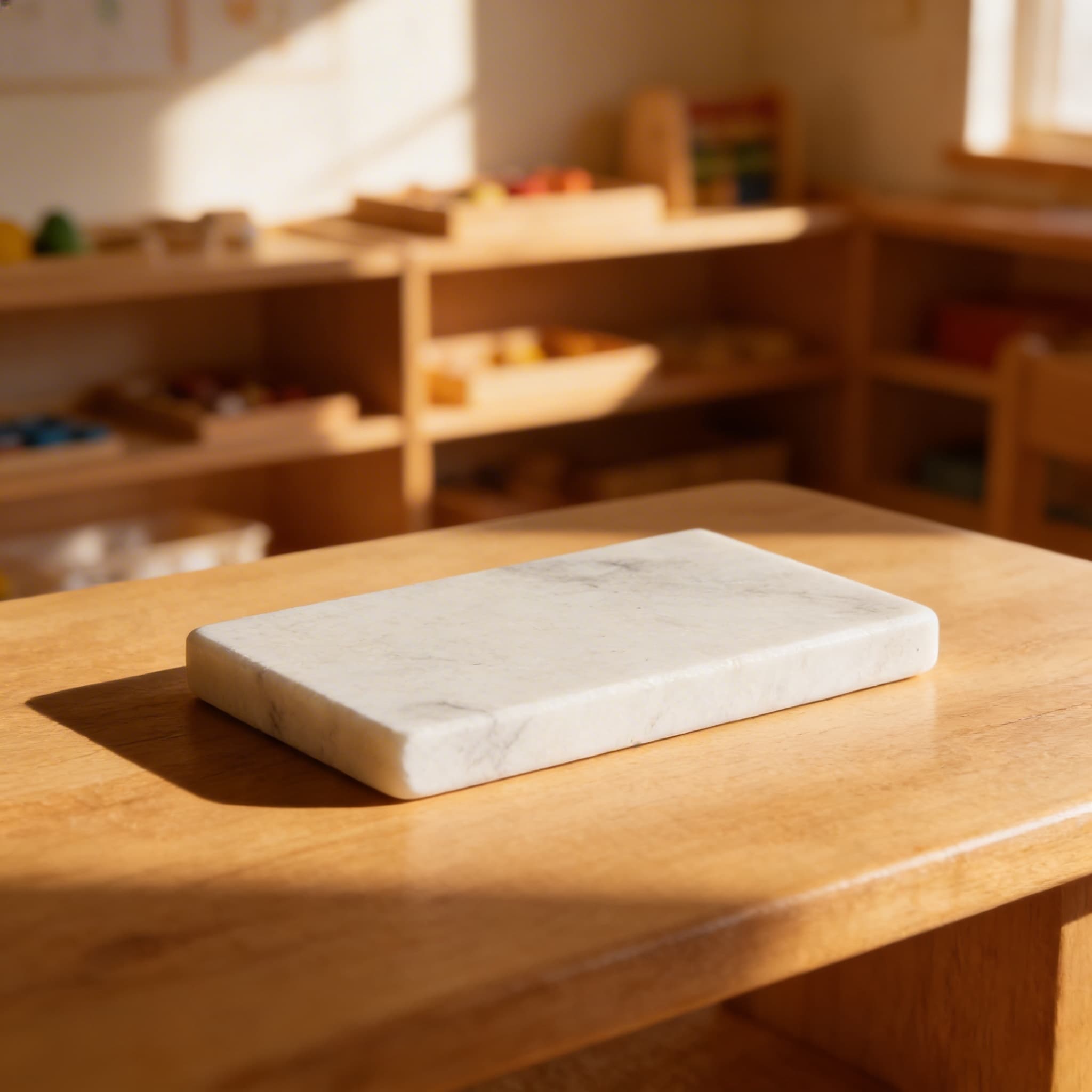 Wärmeplättchen — polierter Marmor zur Temperaturunterscheidung — Im Einsatz