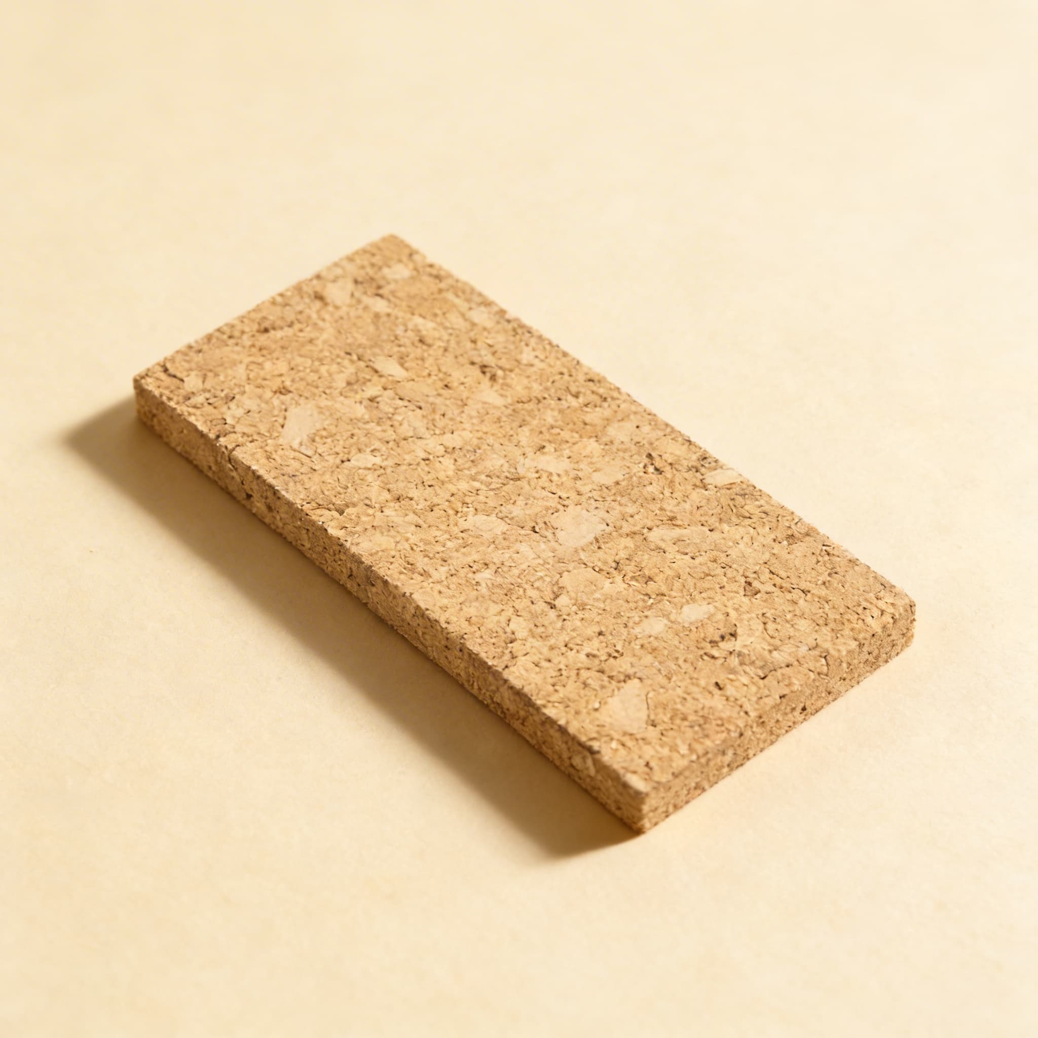 Thermische Täfelchen: Kork-Täfelchen (1) — Seitenansicht