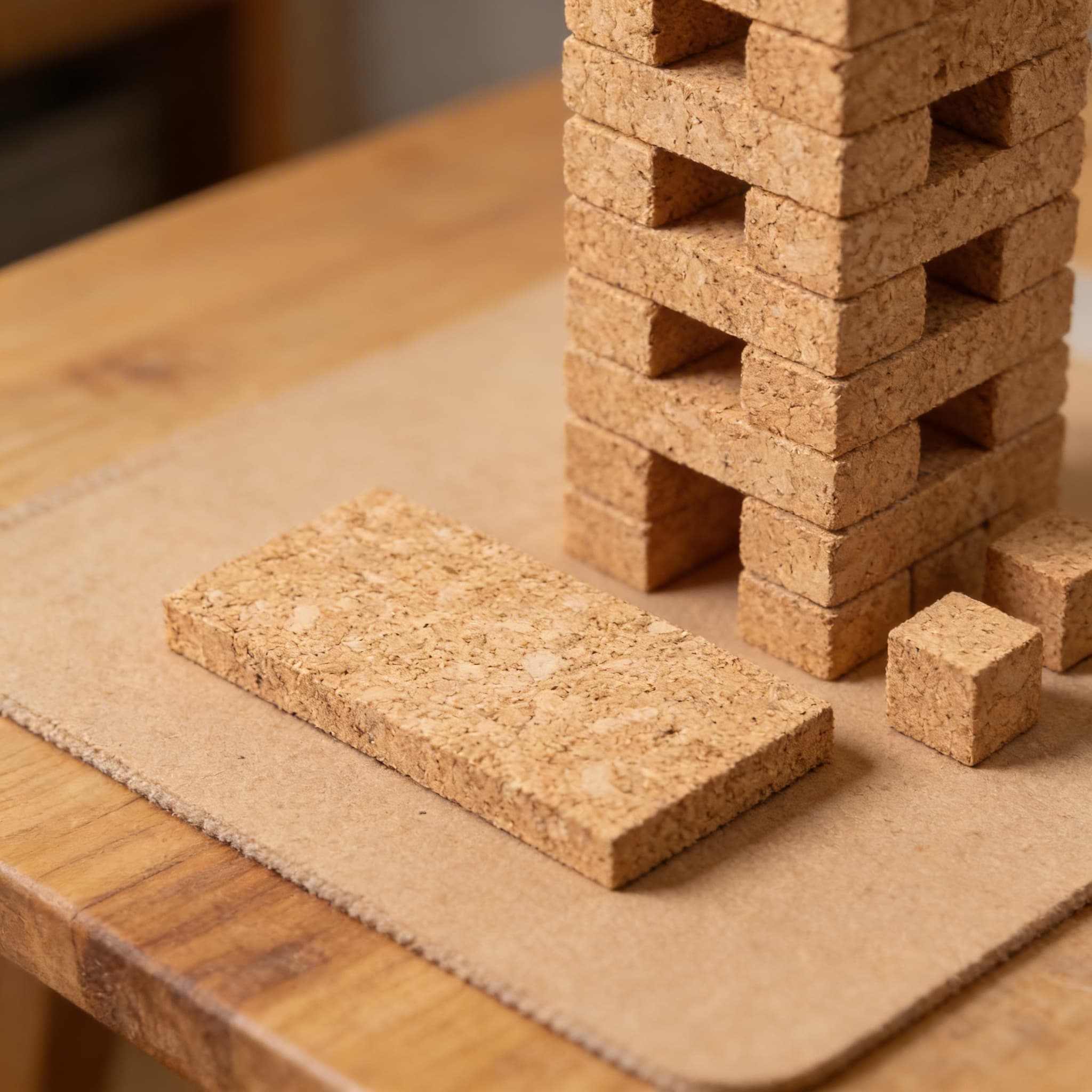 Thermische Täfelchen: Kork-Täfelchen (1) — Detailansicht