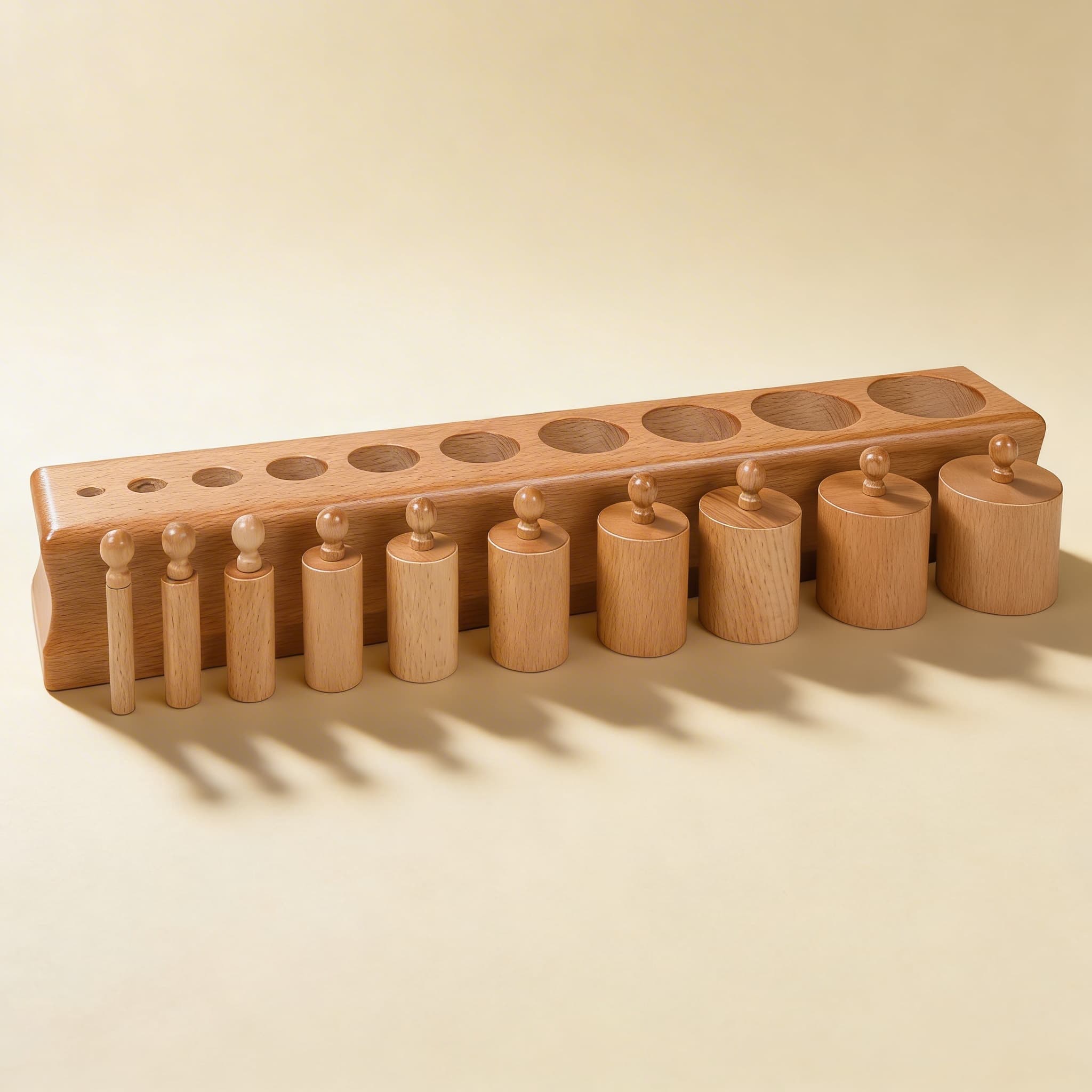 Zylinderblock Nr. 2 — Variierender Durchmesser, konstante Höhe — Katalogansicht