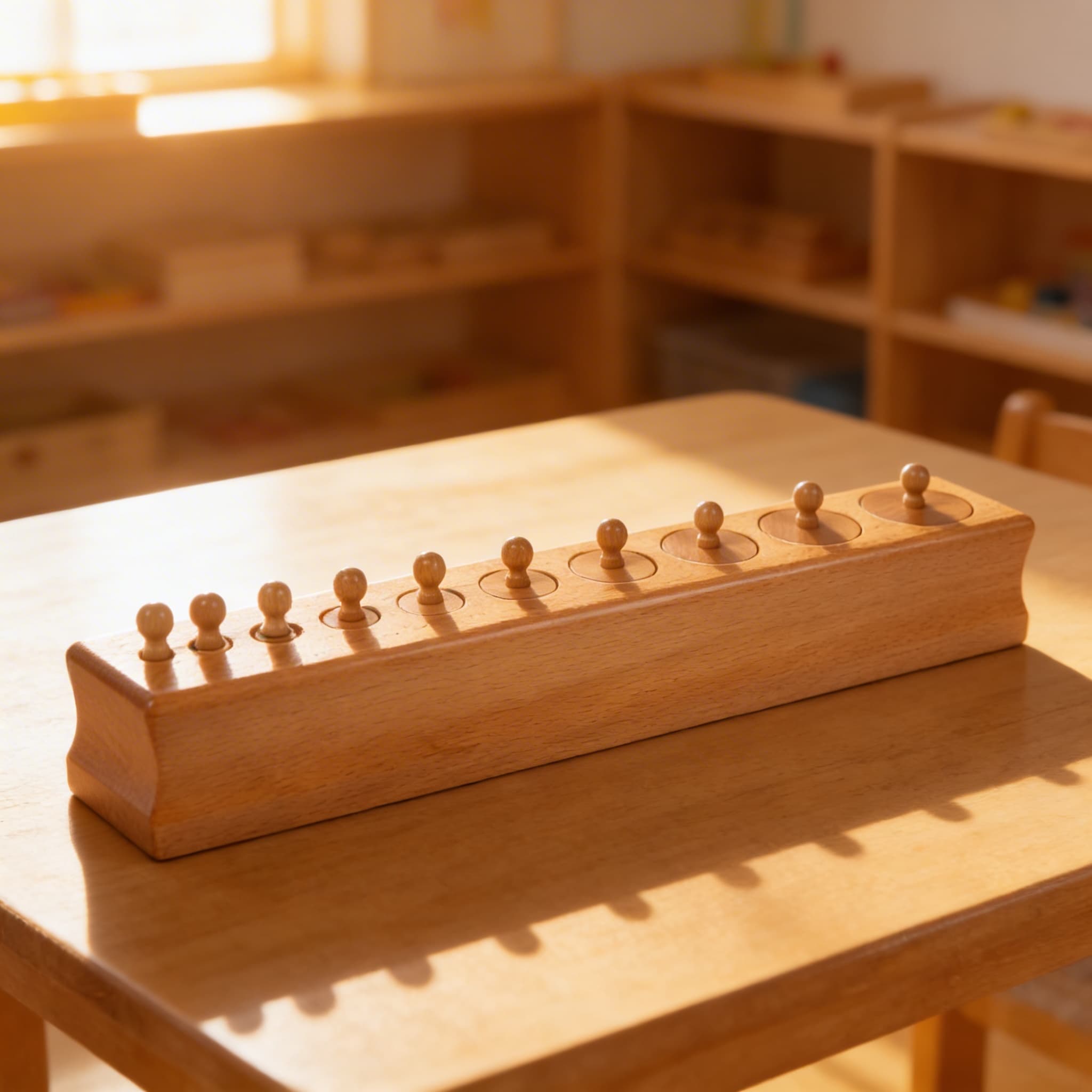 Zylinderblock Nr. 3 — Abnehmender Durchmesser visuelle Unterscheidung — Im Einsatz