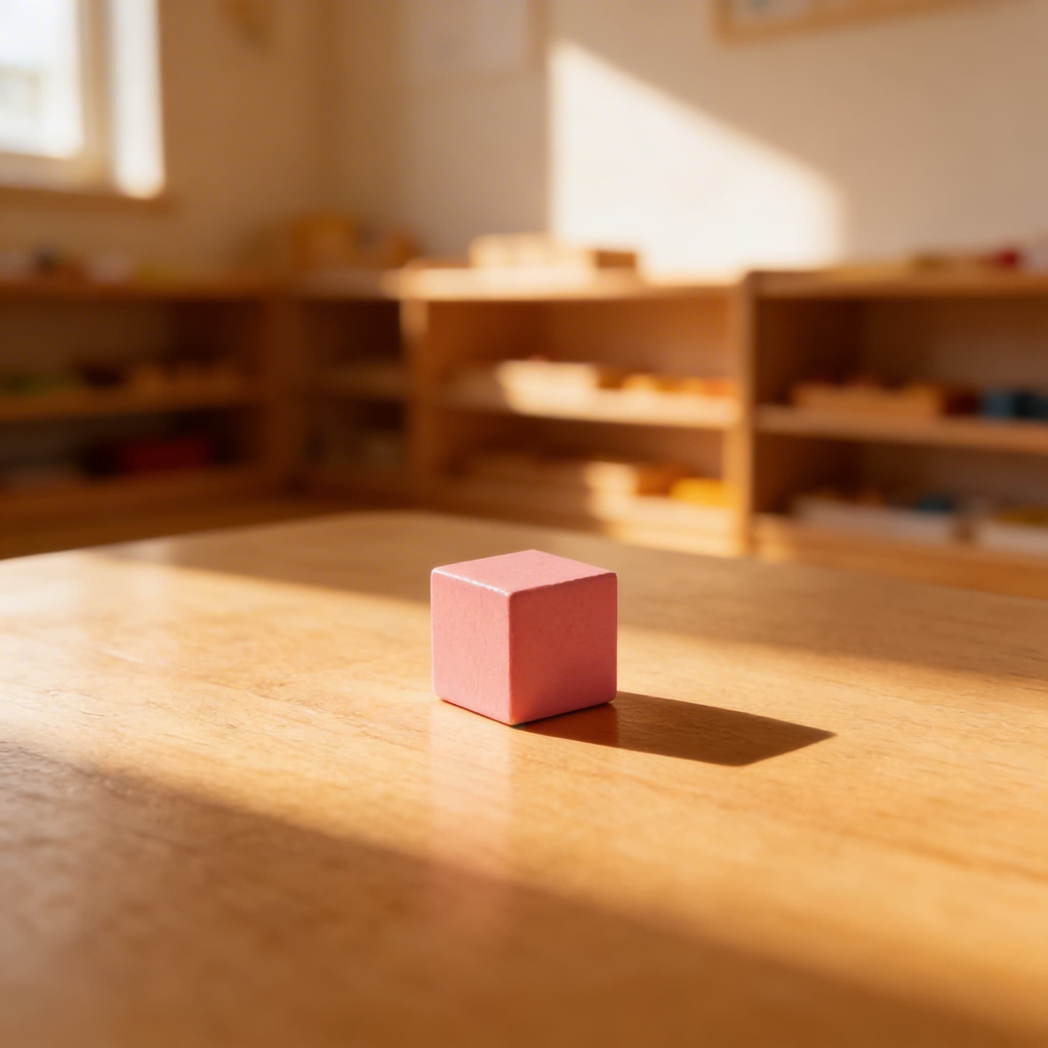 Rosa Turm: Würfel 1 X 1 X 1 cm — Im Einsatz