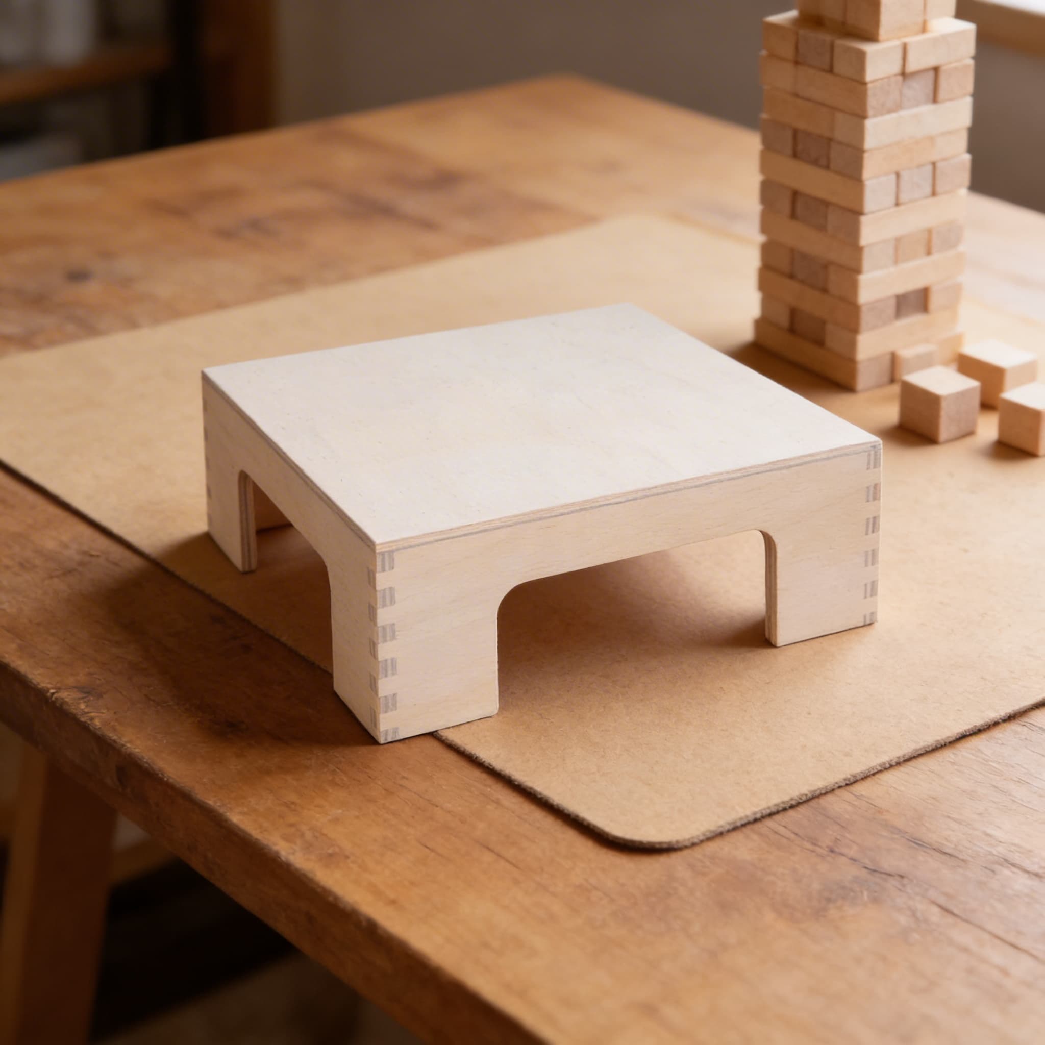 Rosa Turm Ständer — Erhöhung für optimale Arbeitshöhe — Detailansicht