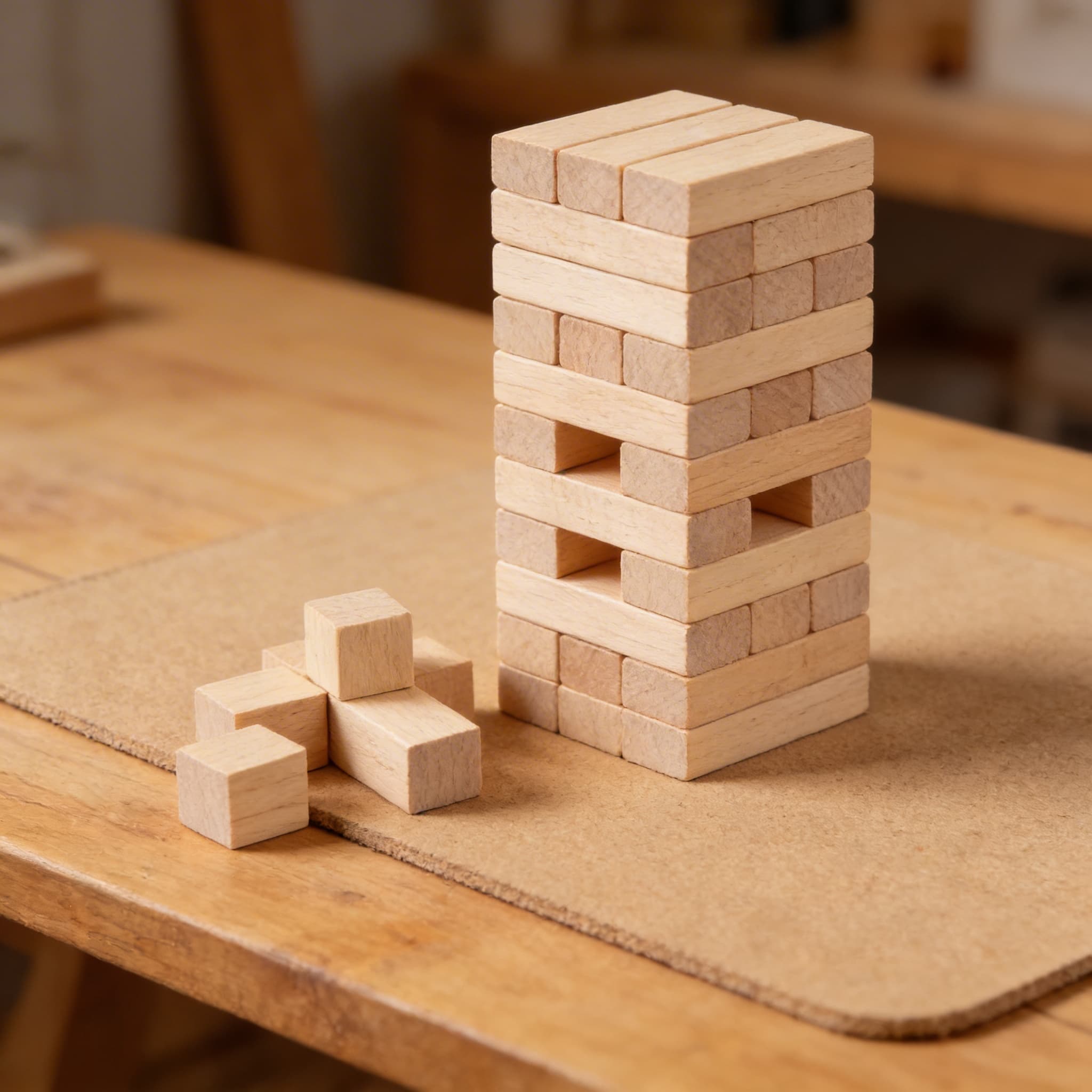 Unbemalter Würfel: 1x1x1 cm — Ansicht 3