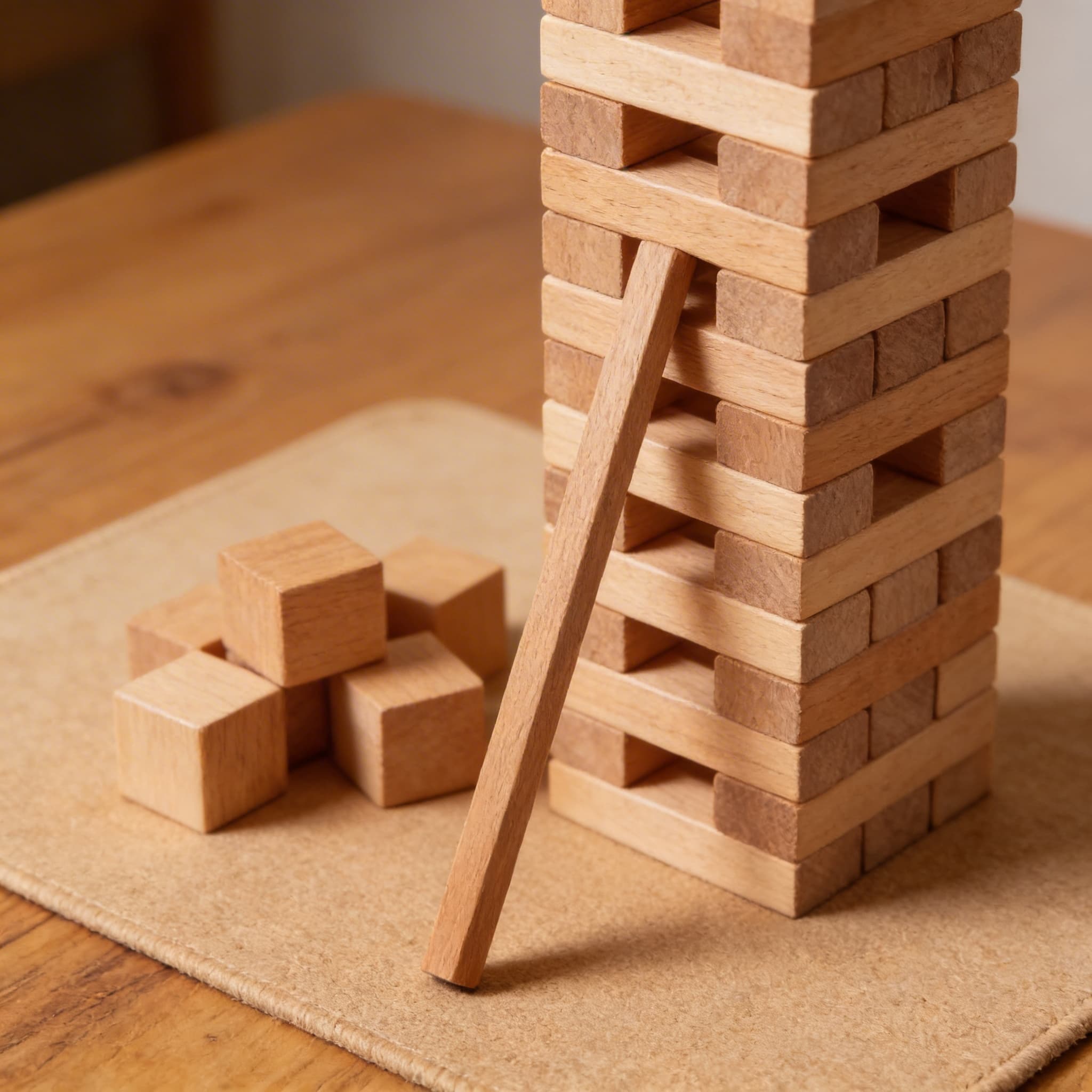 Braune Treppe Prisma — Einzelstück 20×1×1cm Ersatzteil — Detailansicht