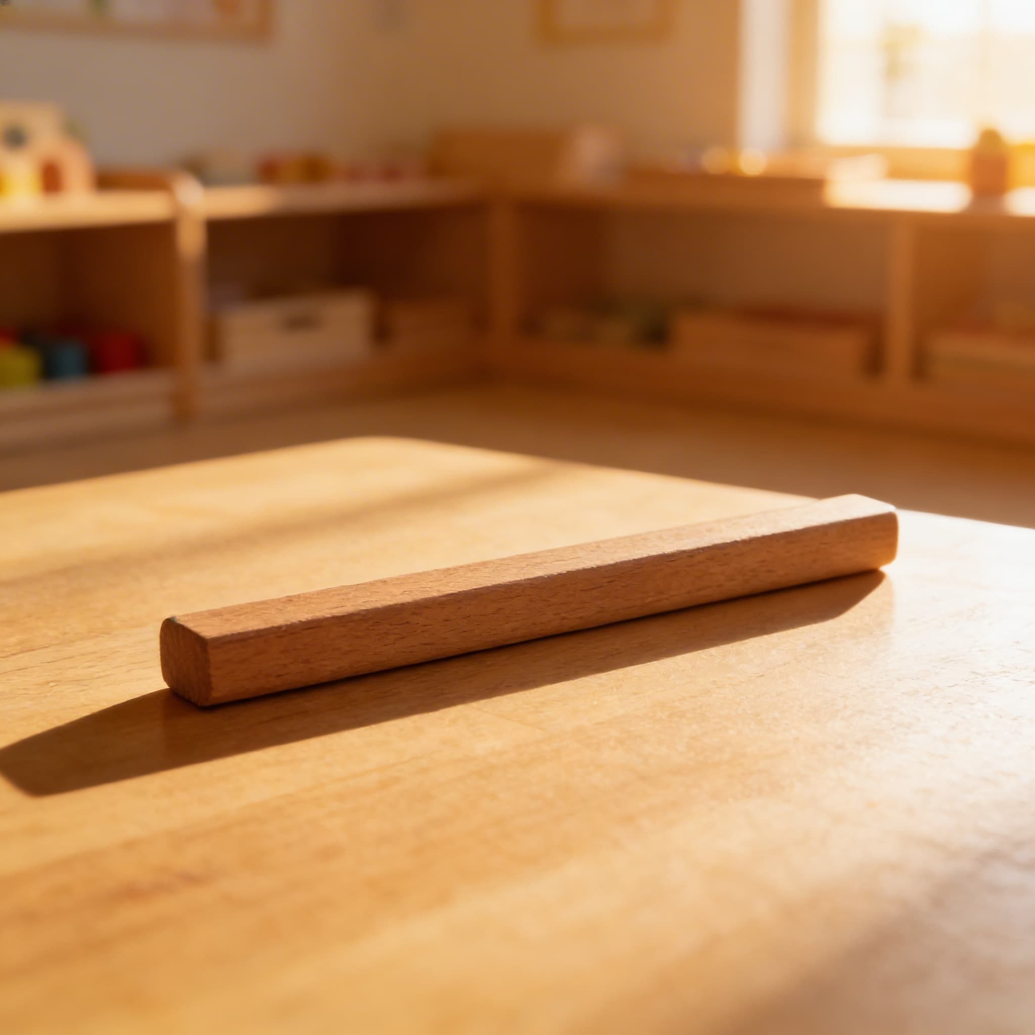 Braune Treppe Prisma — Einzelstück 20×1×1cm Ersatzteil — Im Einsatz