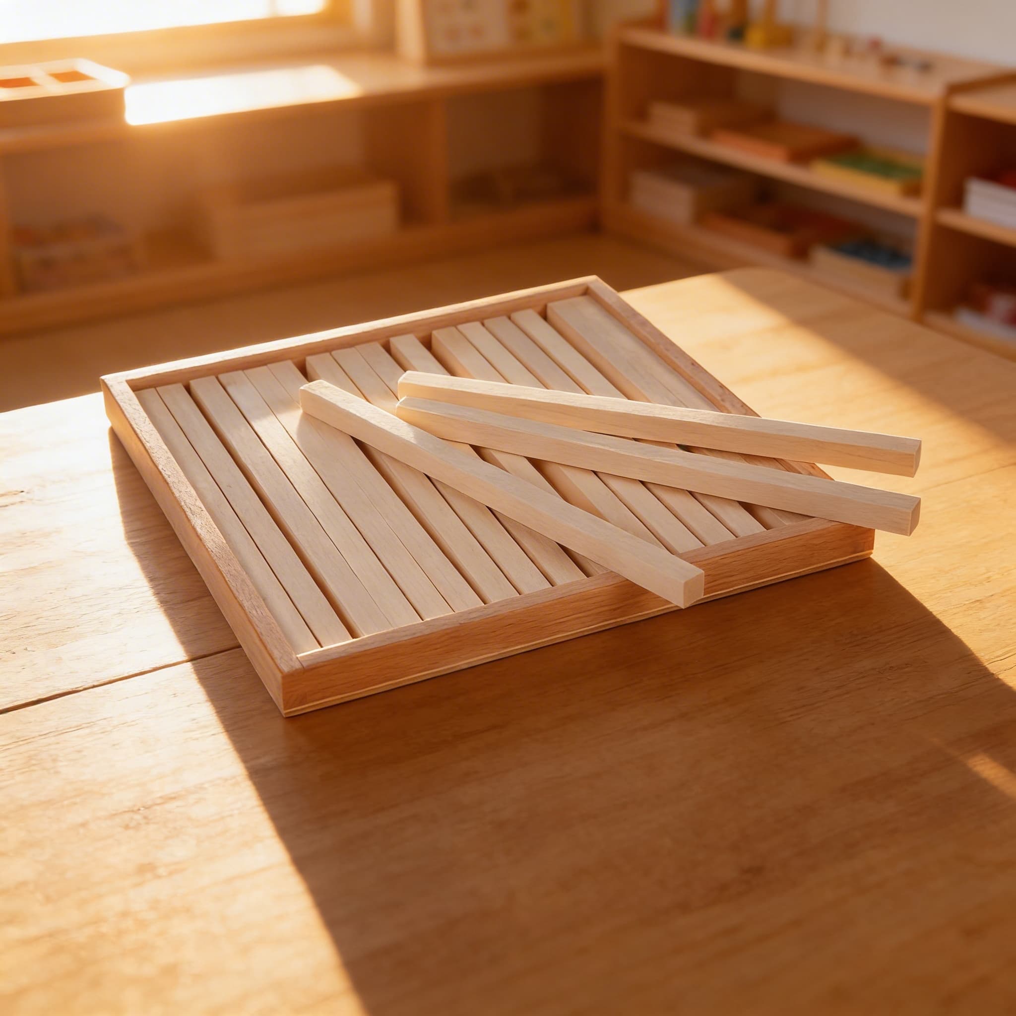 Aufbewahrungsbox — Für Braune Treppe Prismen — Im Einsatz