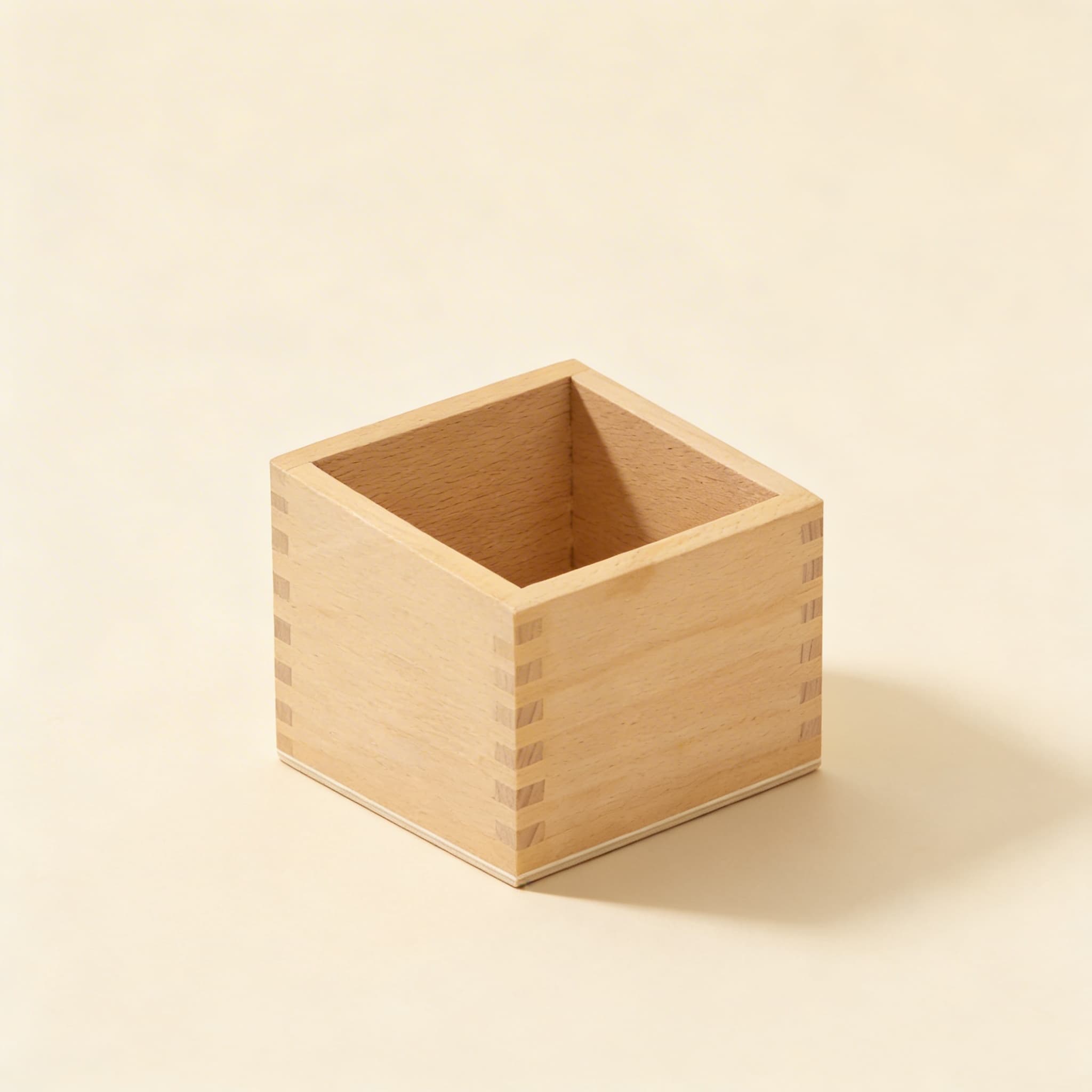 Aufbewahrungsbox — Holzbehälter für Zahlenformen — Katalogansicht