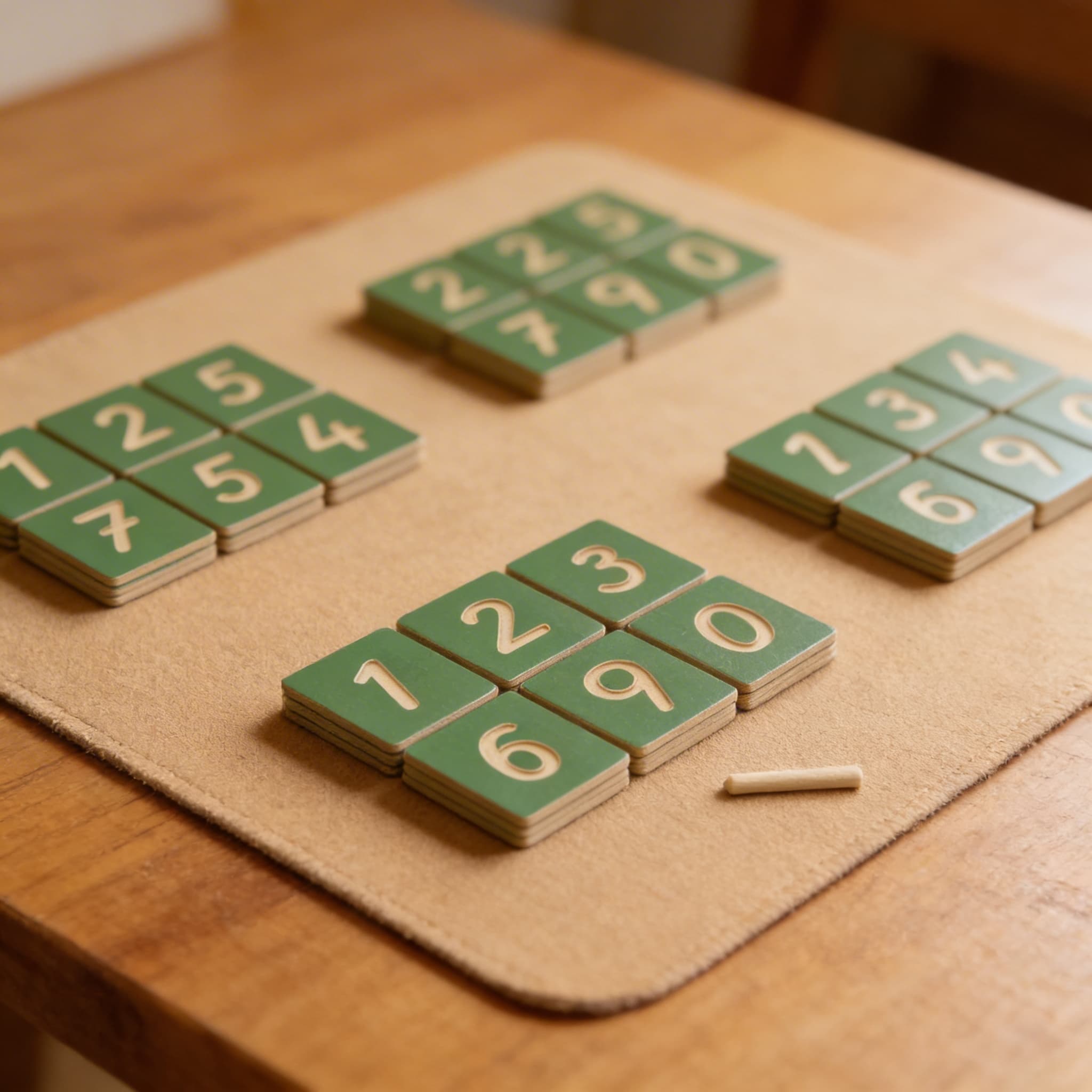 Hohle Zahlenformen: Internationale Version — Detailansicht