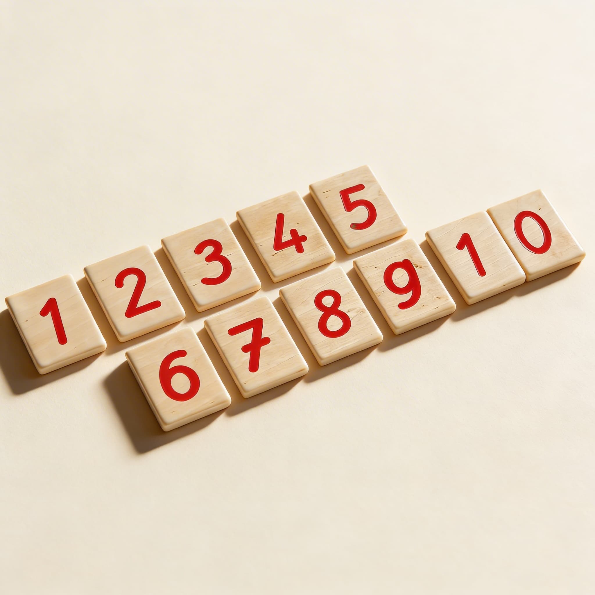 Gedruckte Ziffern — Katalogansicht