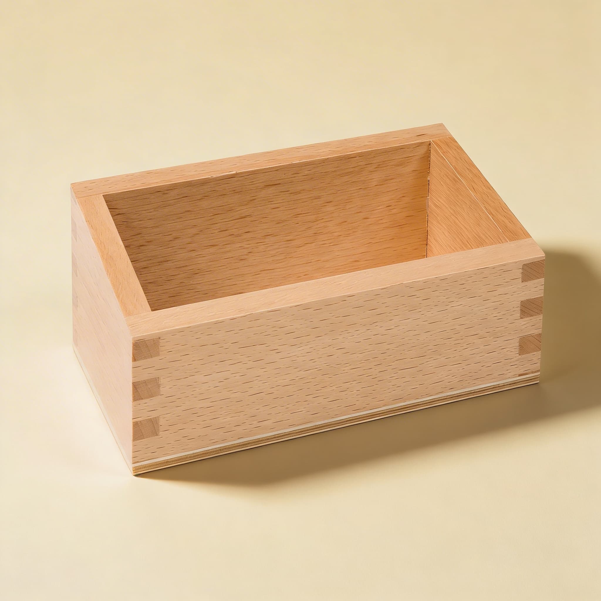 Ausgeschnittene Ziffern Box — Holzorganisator mit Schwalbenschwanz — Katalogansicht