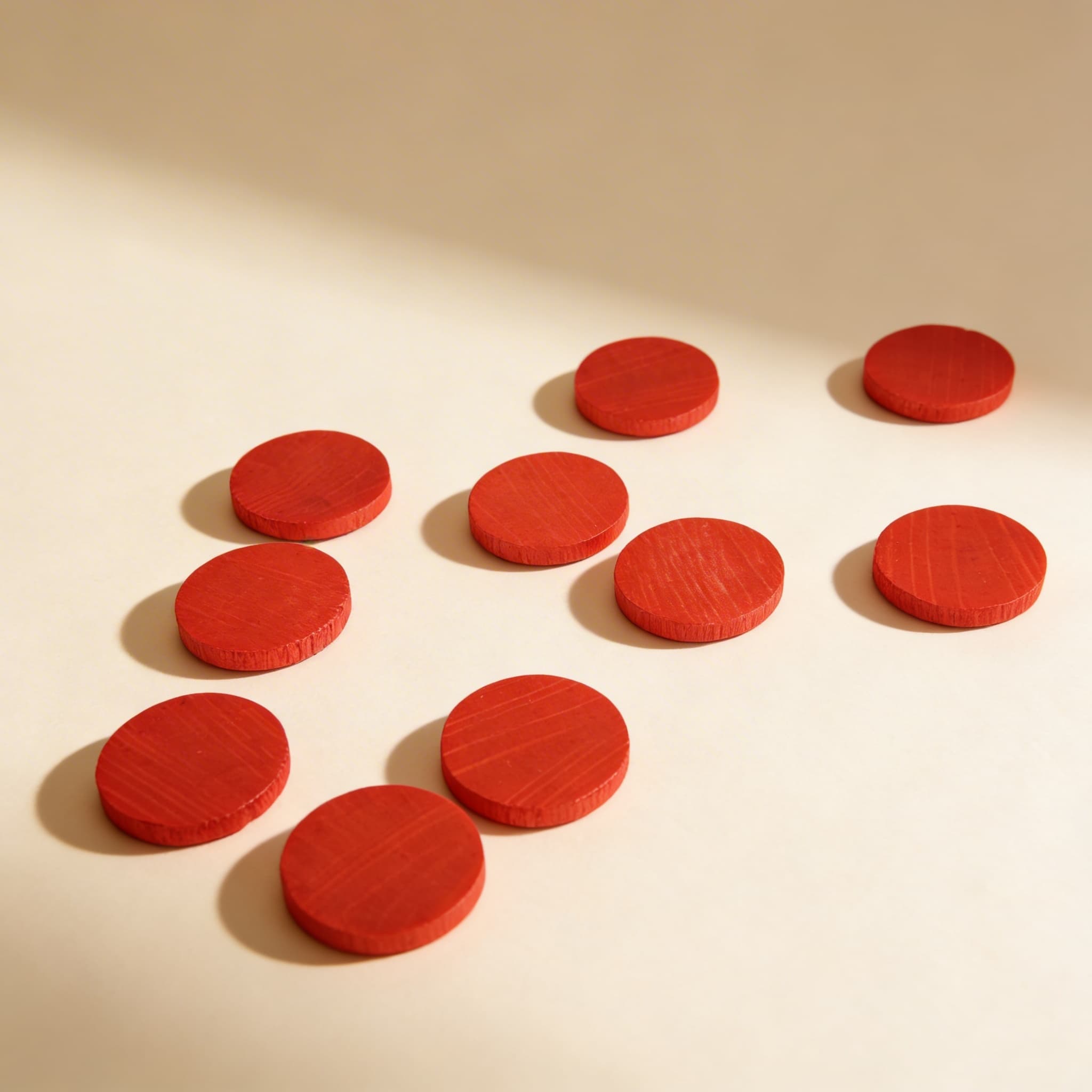 Zählplättchen Rot (100) — Seitenansicht