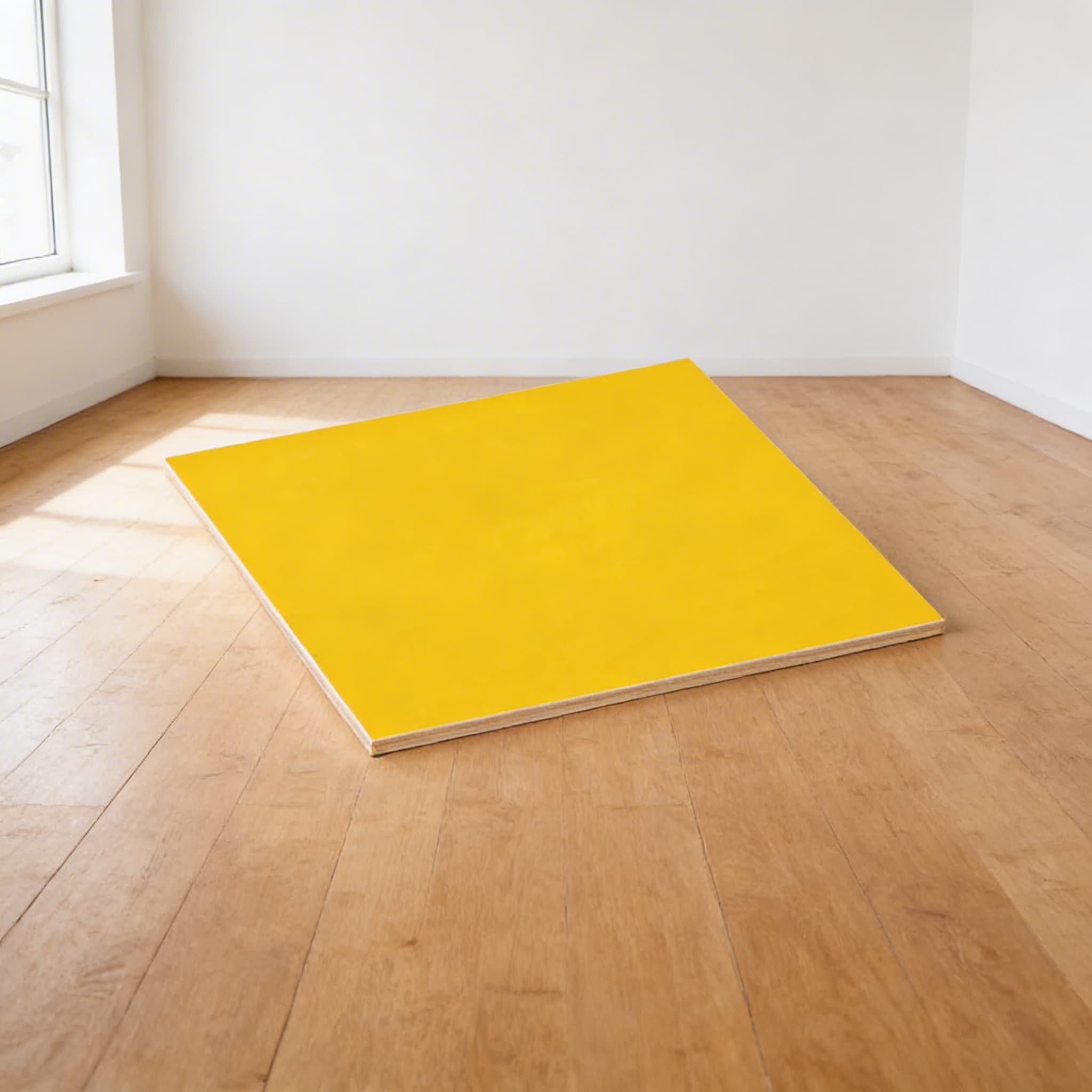 Geometrische Kommode Blanko-Einsatz — Gelbe Nachzeichenfläche — Seitenansicht