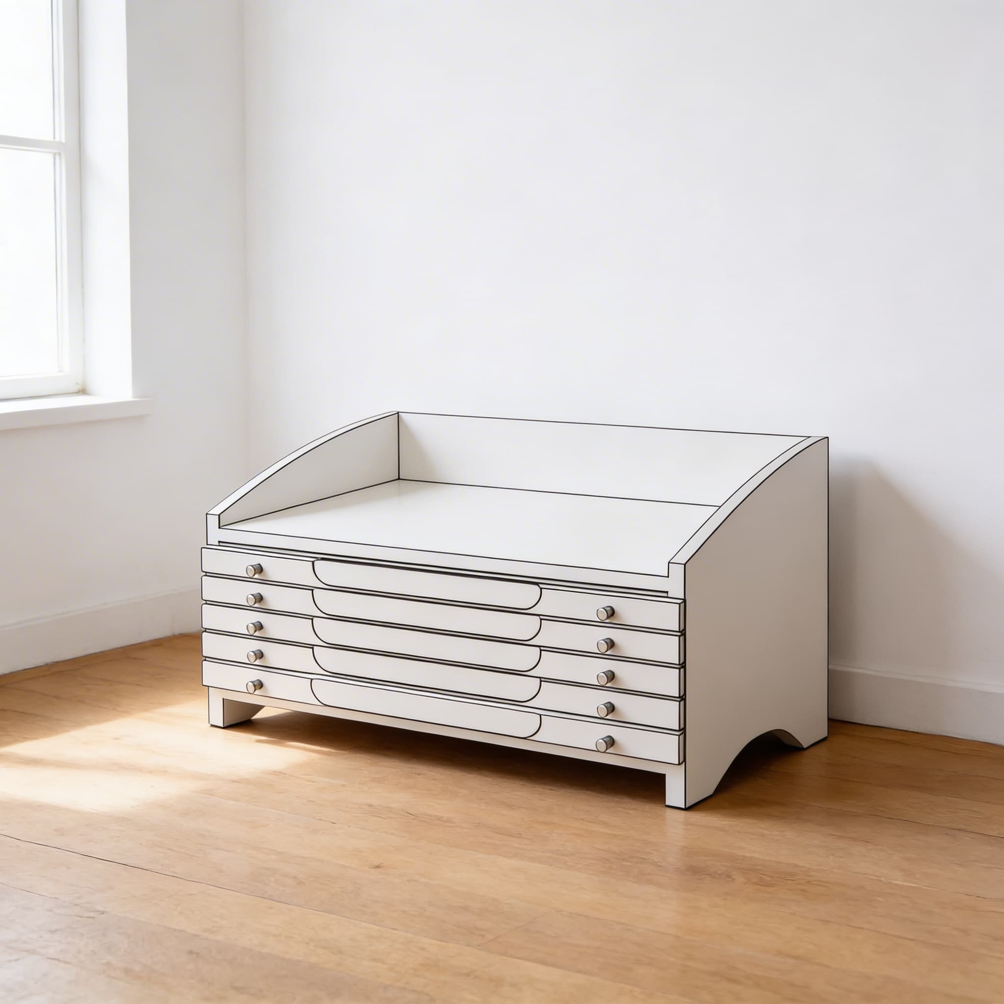 Geometriekabinett Kontrollbuch — Formen-Referenzleitfaden — Seitenansicht