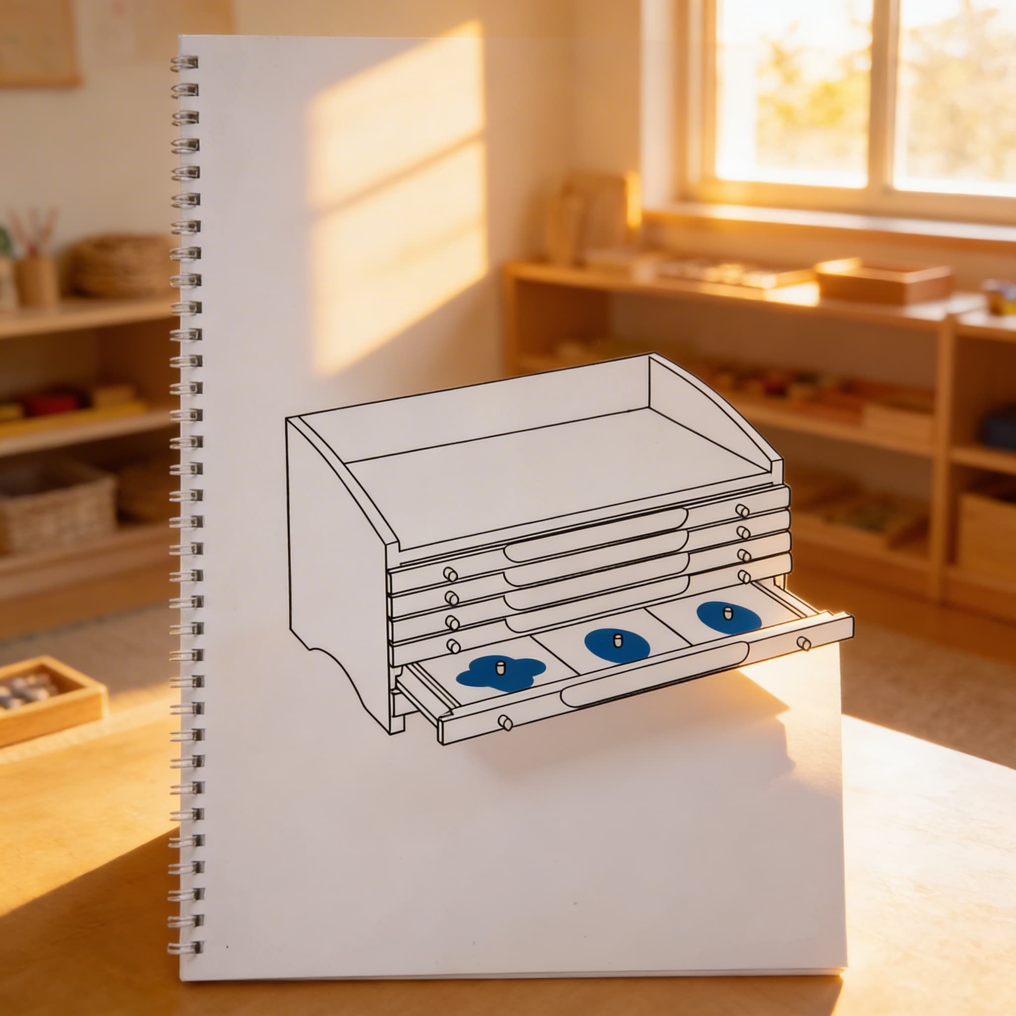 Geometriekabinett Kontrollbuch — Formen-Referenzleitfaden — Im Einsatz