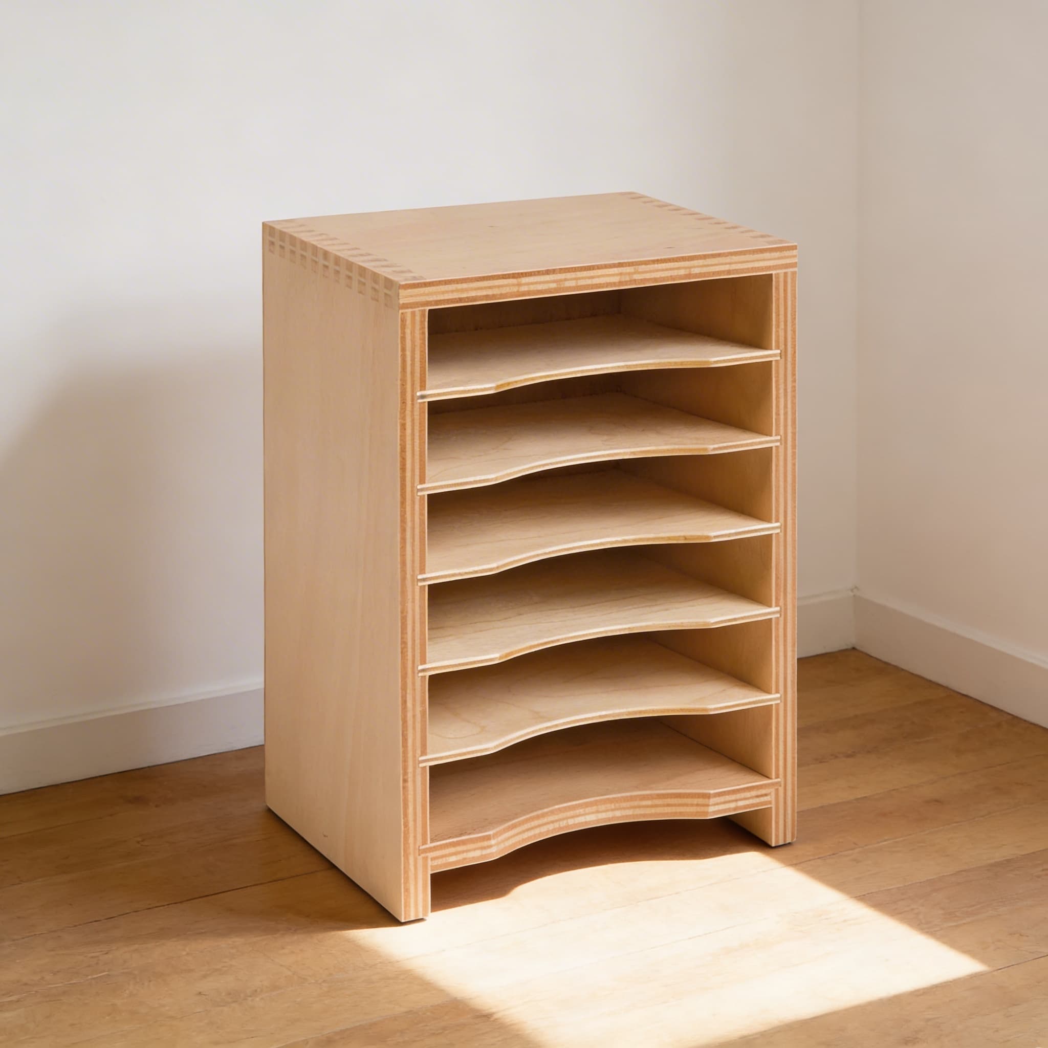 Geometrische Formenkartenschrank — Geordnete Aufbewahrung — Katalogansicht