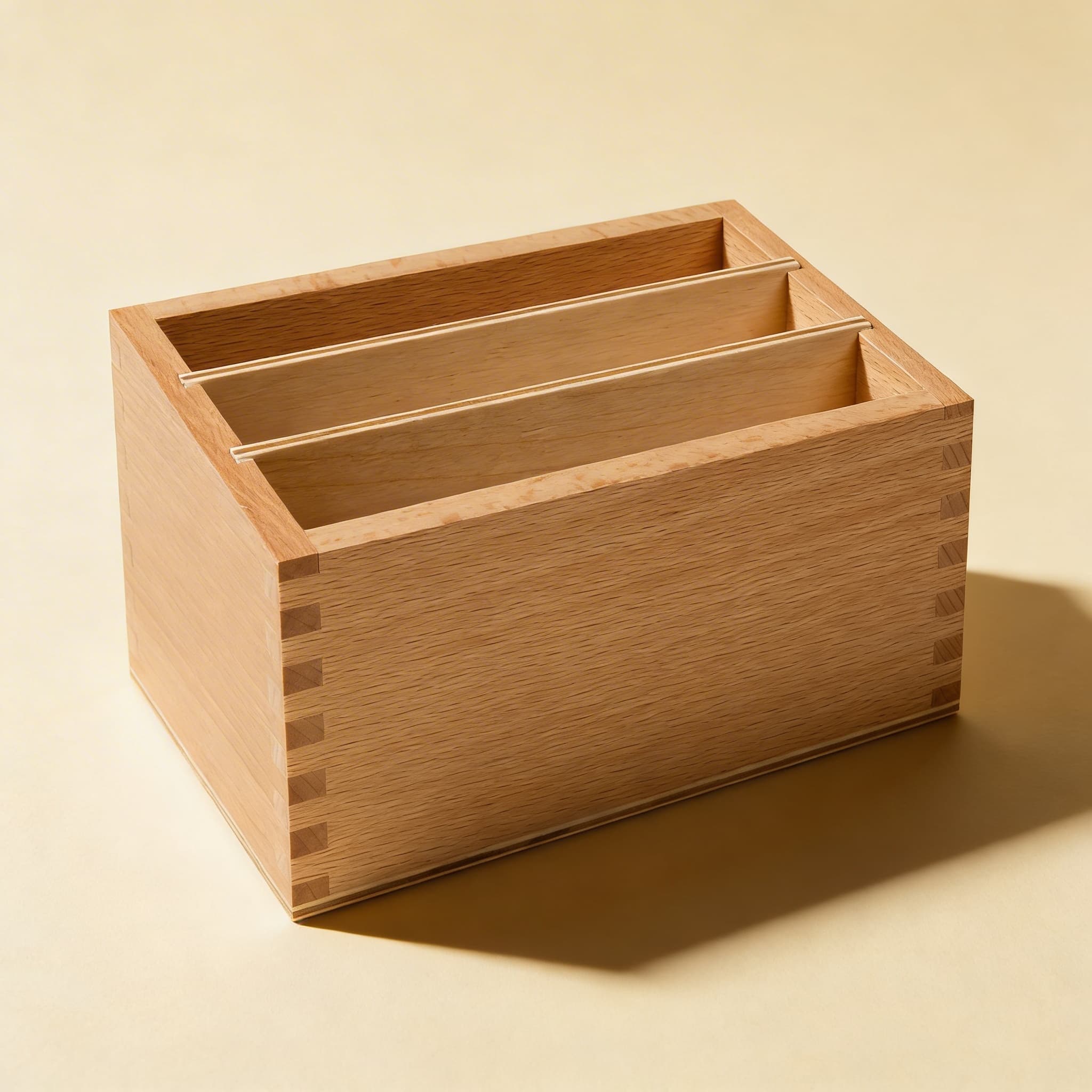 Blätterkarten-Box — Buchenholz-Aufbewahrung für Formkarten — Katalogansicht