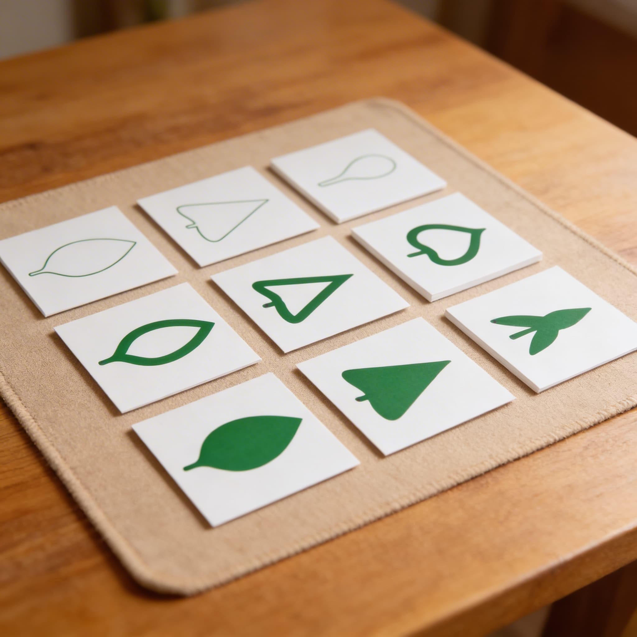 Blattkarten — Botanische Klassifikation — Ansicht 3