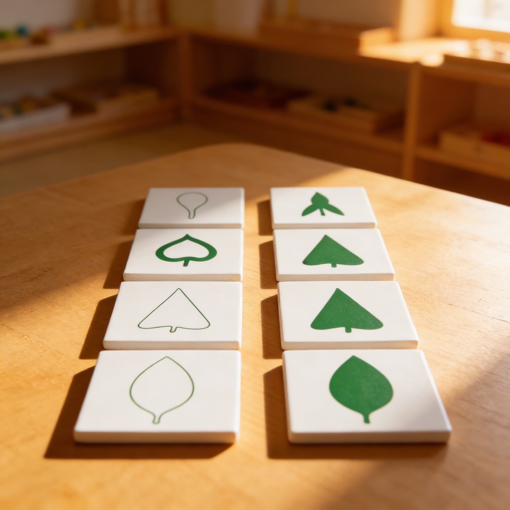 Blattkarten — Botanische Klassifikation — Ansicht 4