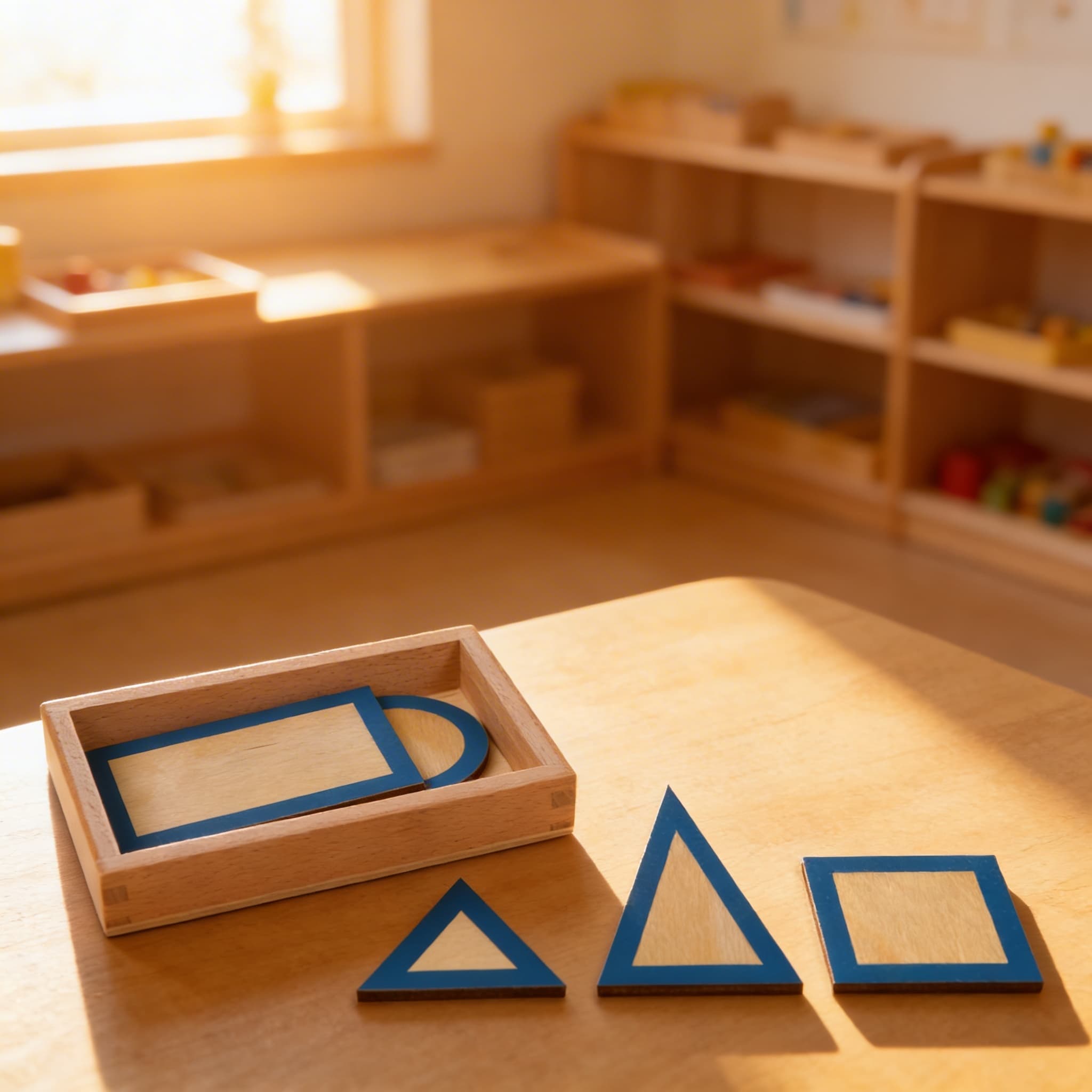 Geometrische Ebene Figuren — Flache Formen zur Diskriminierung — Im Einsatz