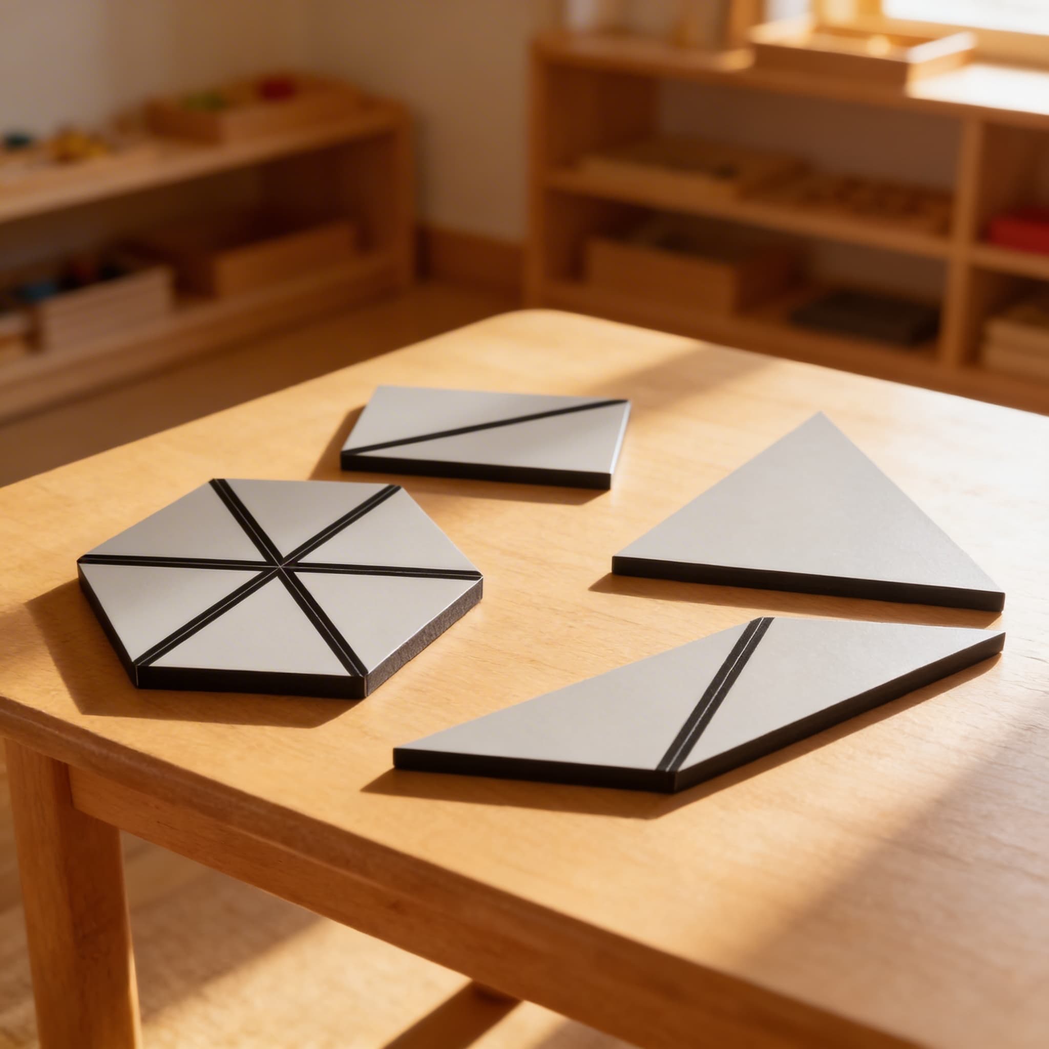 Satz grauer konstruktiver Dreiecke — Im Einsatz