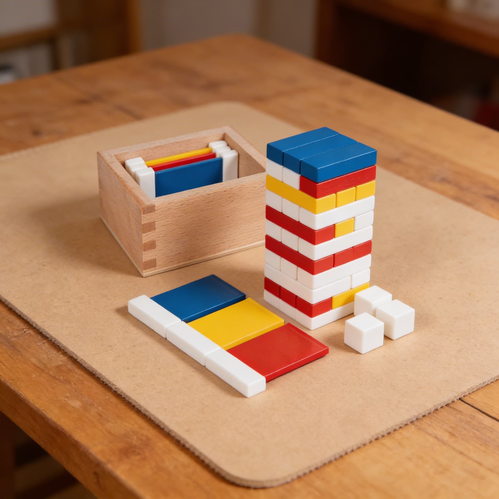 Erste Farbtäfelchen — Grundfarben-Zuordnung Einführung — Detailansicht