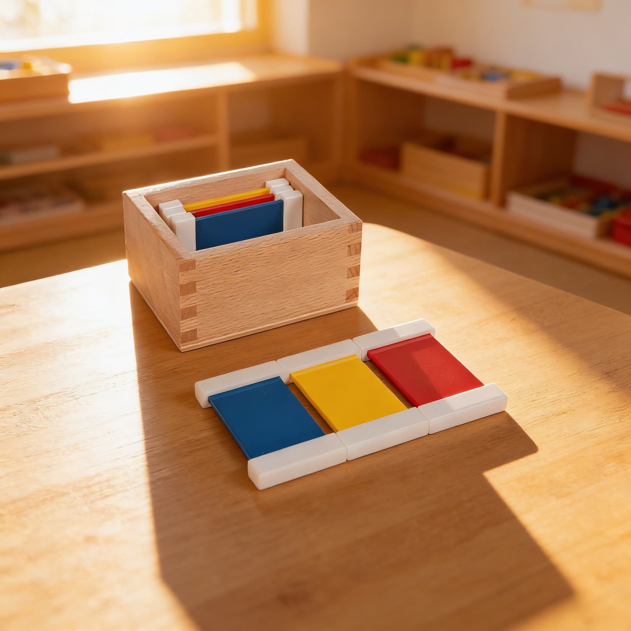 Erste Farbtäfelchen — Grundfarben-Zuordnung Einführung — Im Einsatz