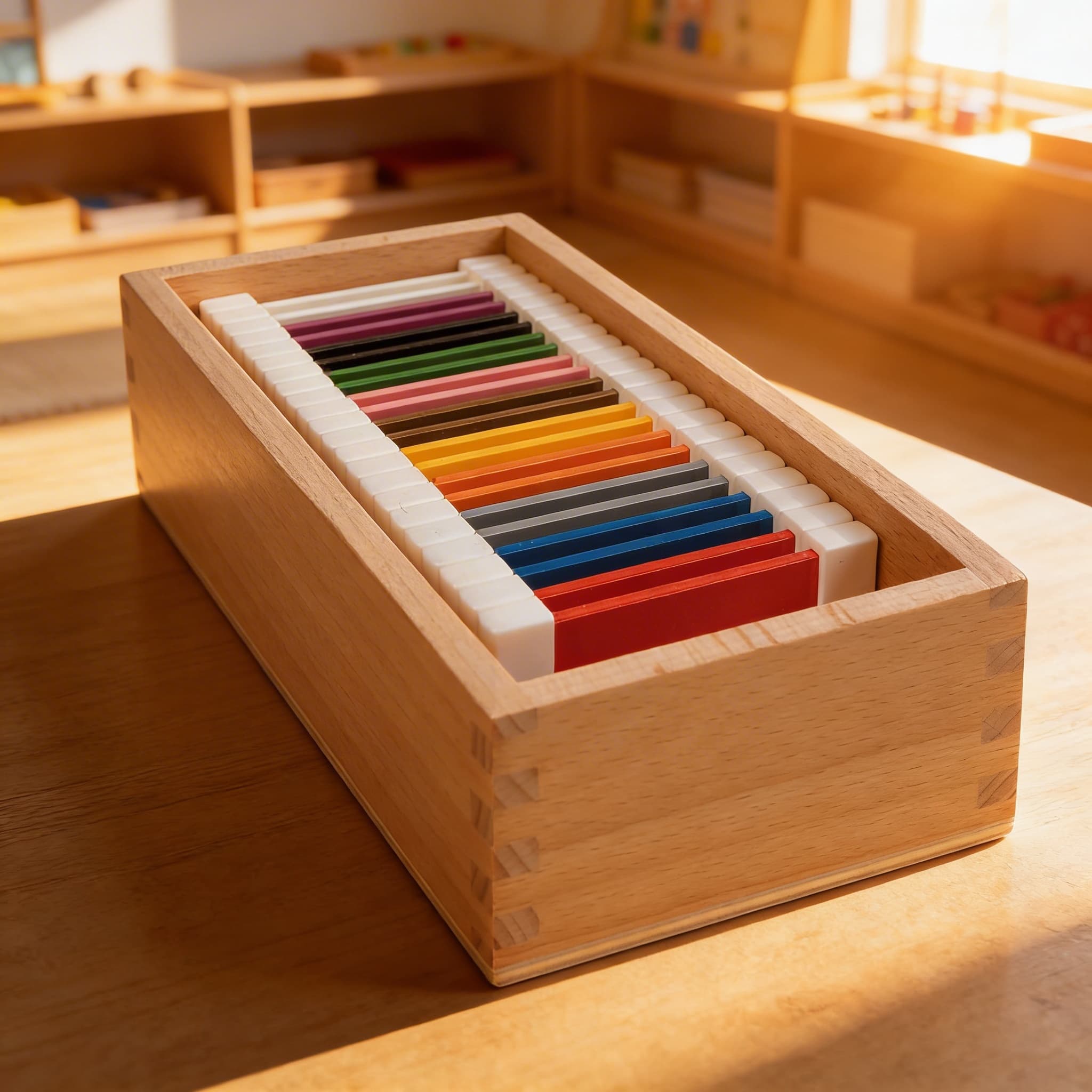 Zweite Farbtäfelchen-Box — Elf Paare lebendiger Farben — Im Einsatz