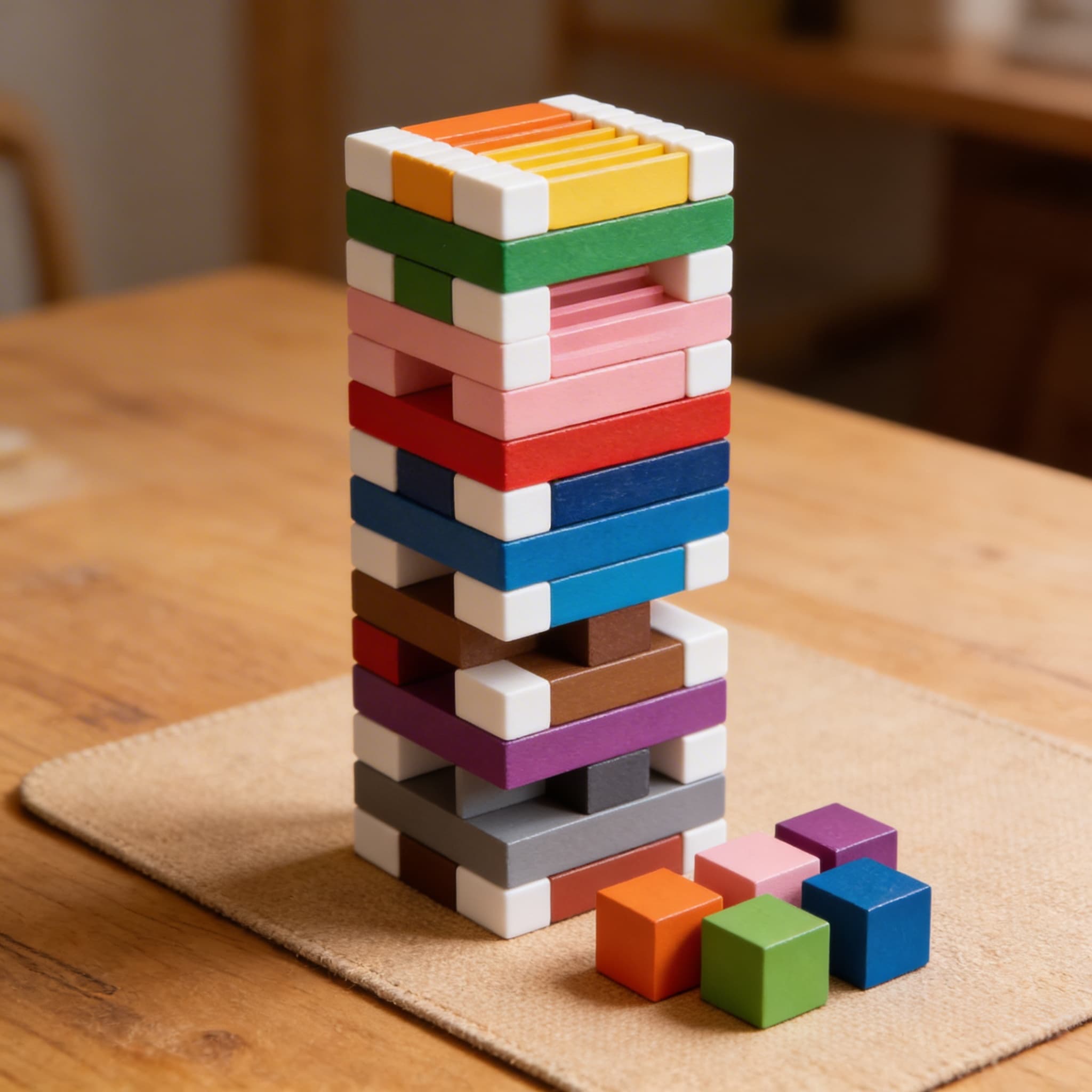 Dritter Farbkasten — 63 Tabletten in 9 Farbfamilien mit Abstufungen — Detailansicht