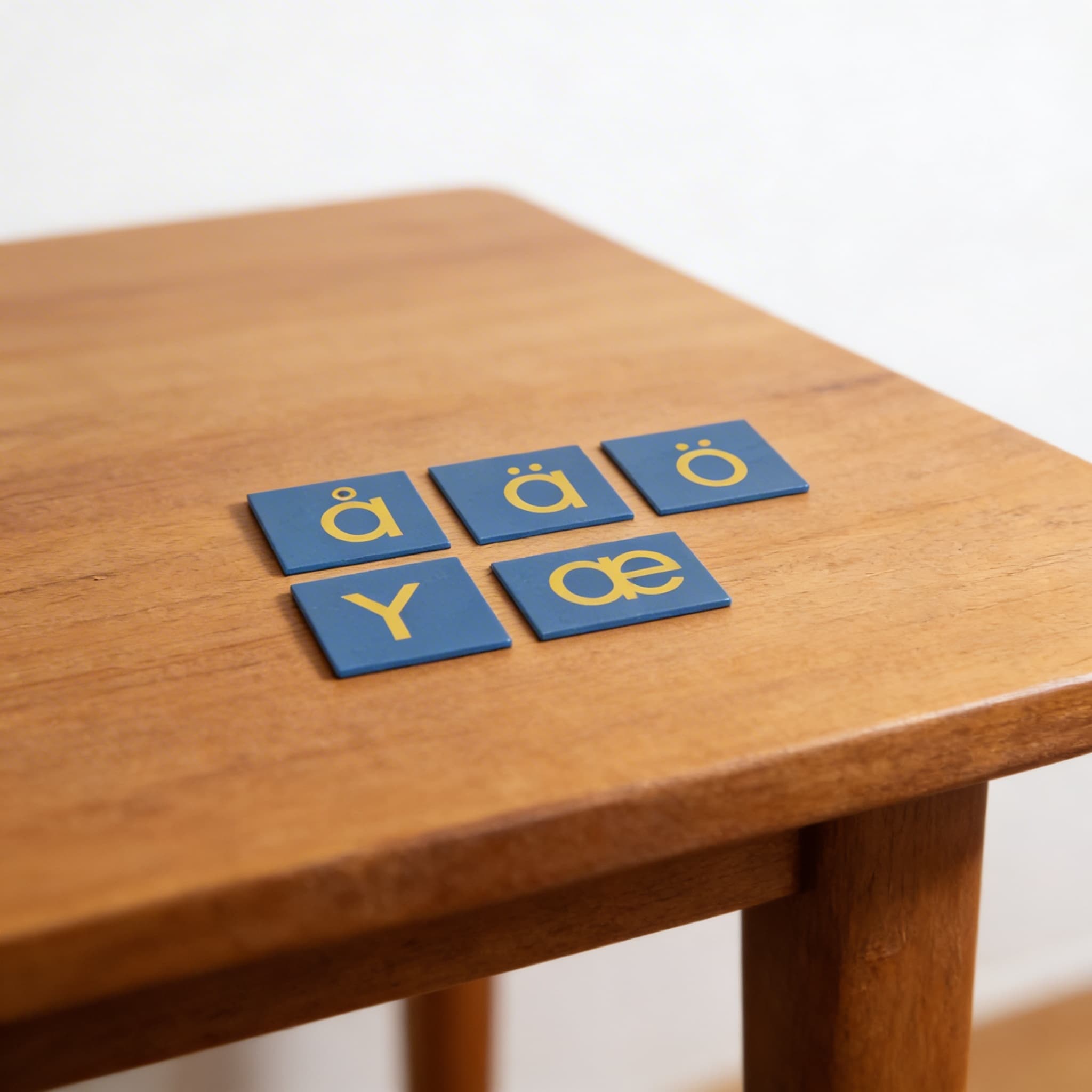 Brusná písmena: Severské tiskací — doplňková sada — Detailní pohled