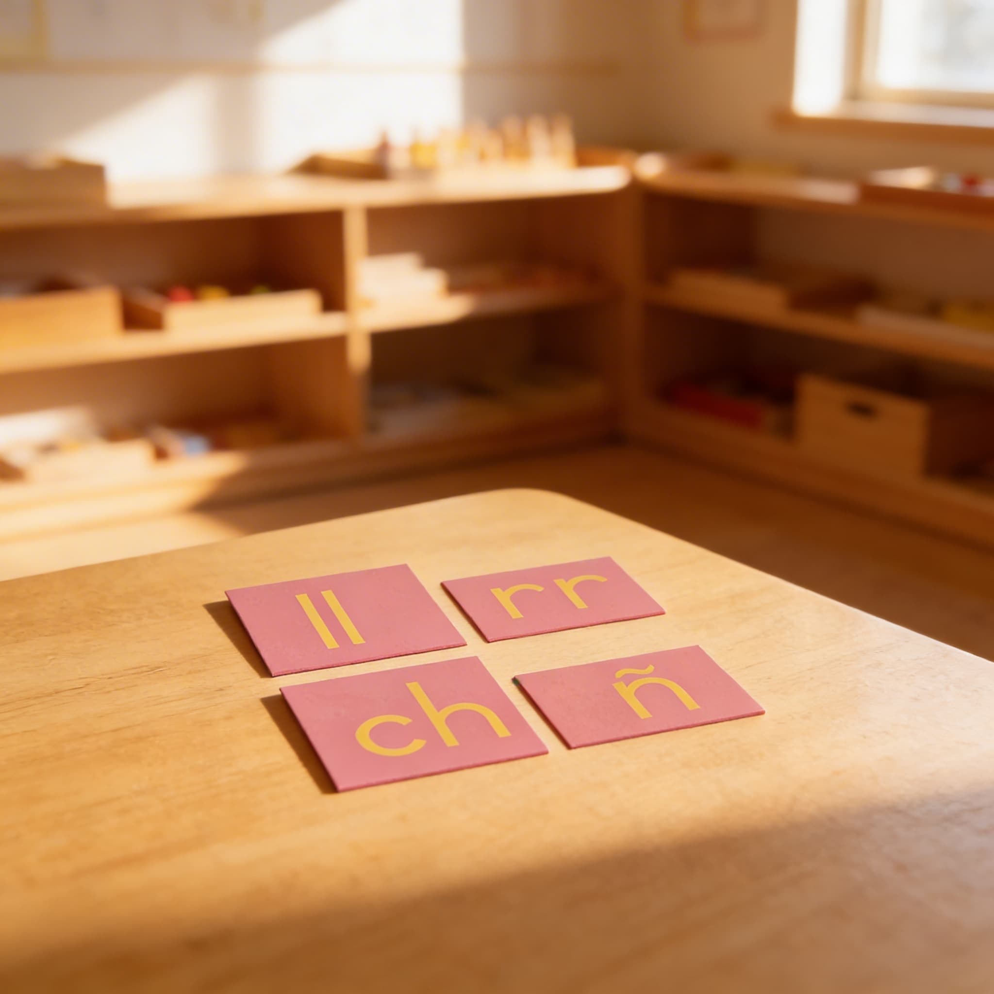 Brusná písmena: Španělské tiskací — doplňková sada — Při použití