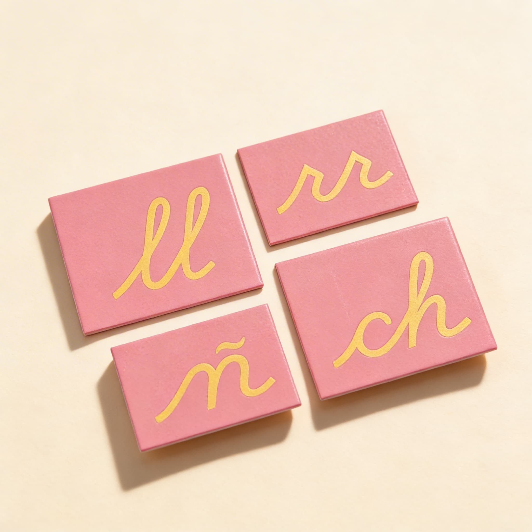 Brusná písmena: Španělské psací — doplňková sada — Katalogový pohled