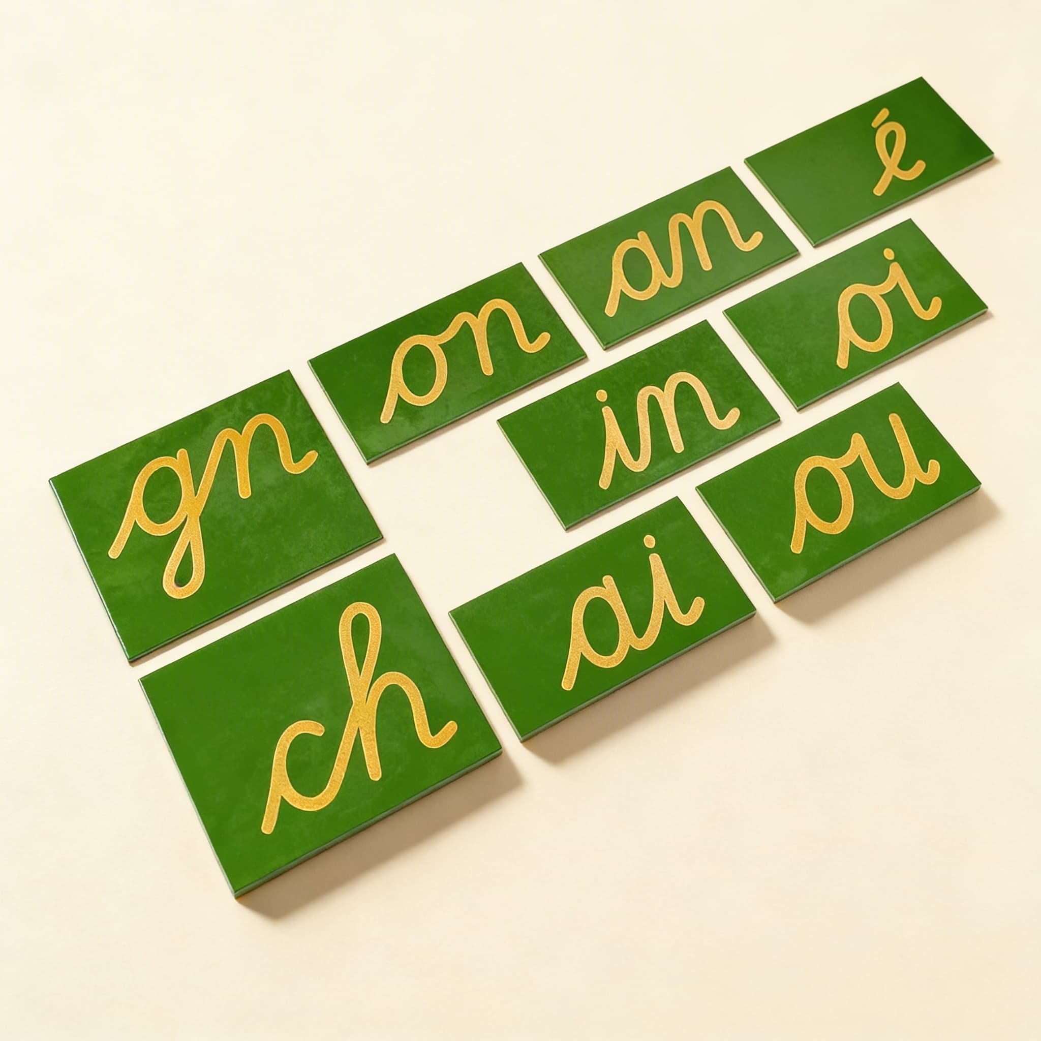 Dvojitá brusná písmena: Francouzské psací — Katalogový pohled