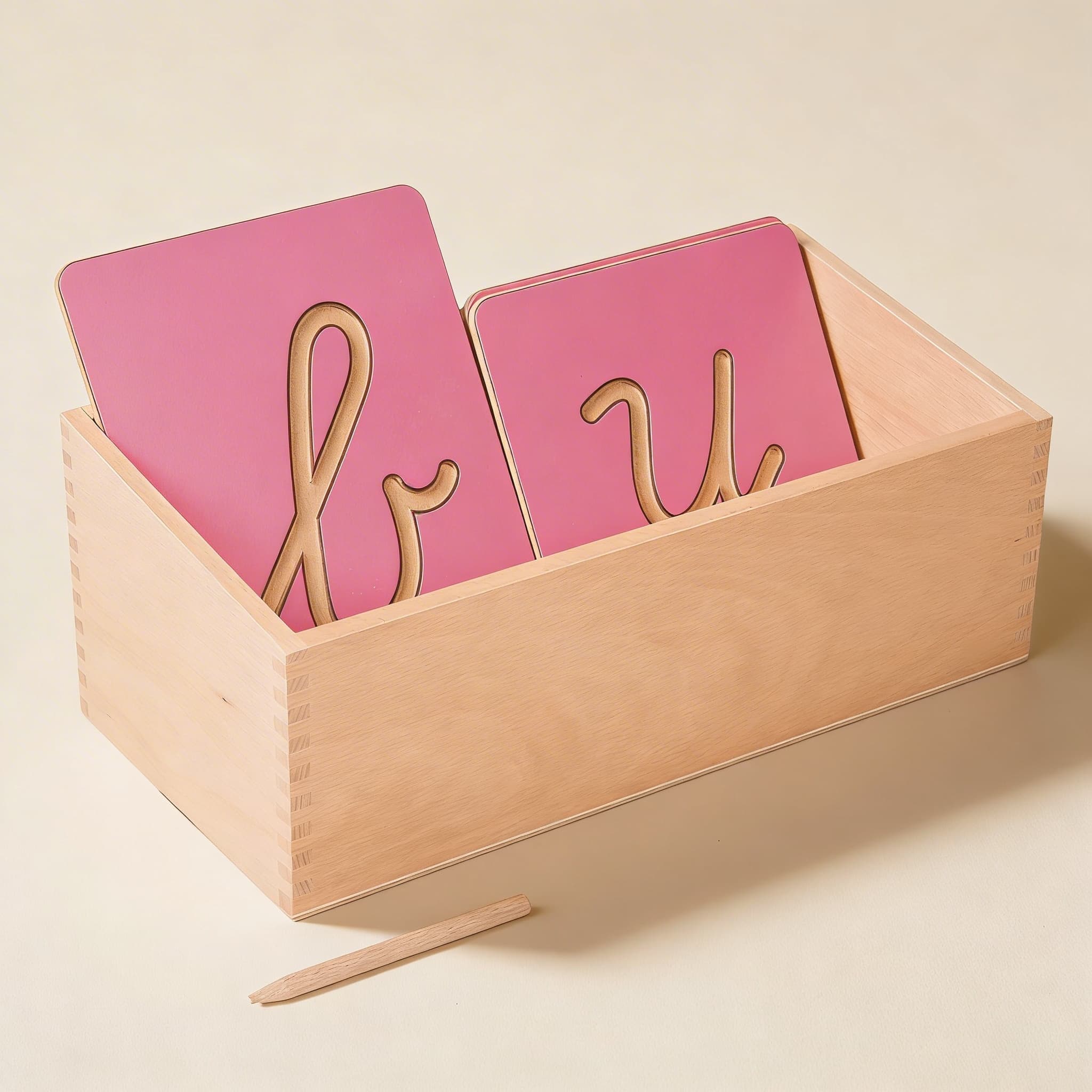 Hohle Buchstabenformen — Taktile Schreibvorbereitung — Katalogansicht