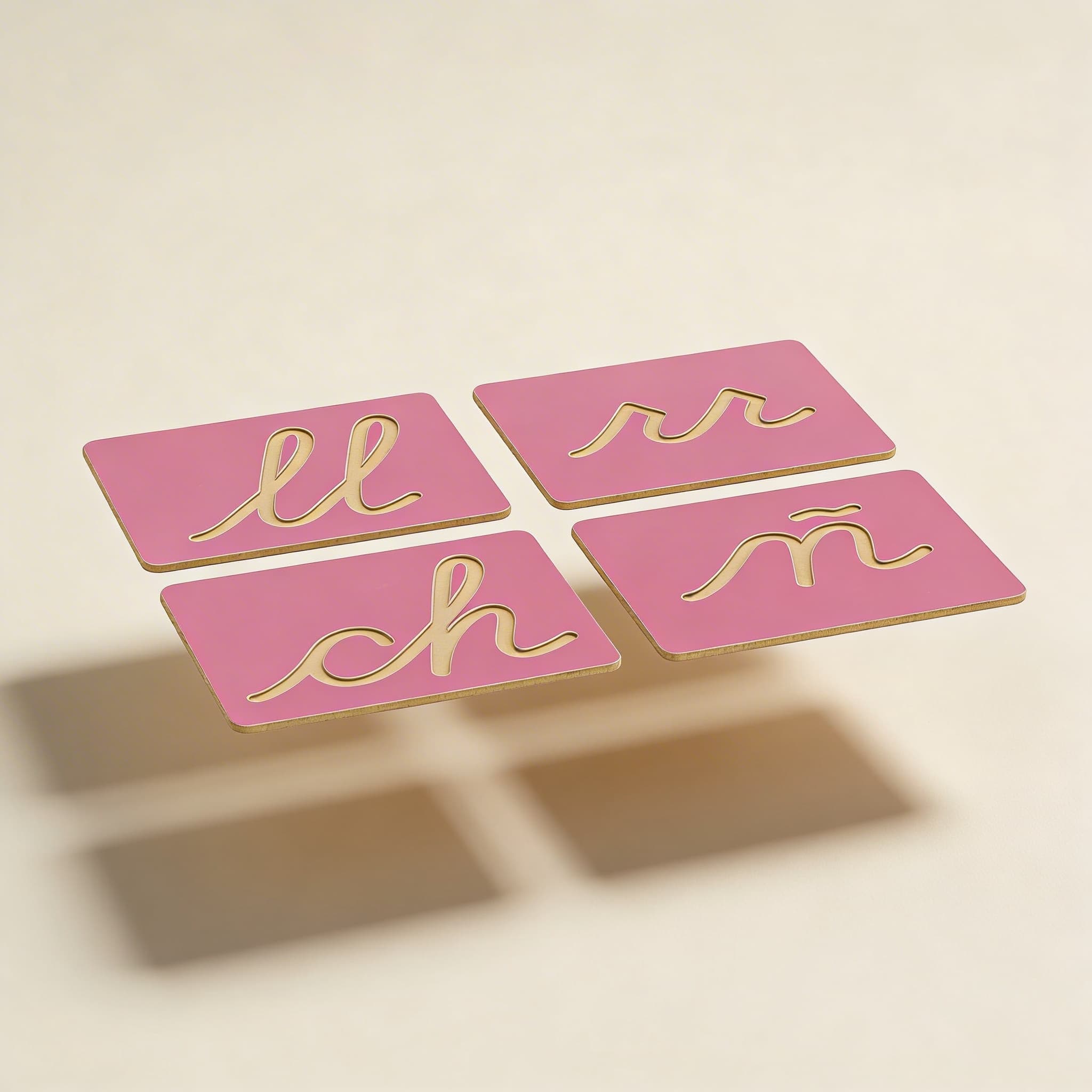 Duté tvary písmen: Španělské psací — doplňková sada — Katalogový pohled