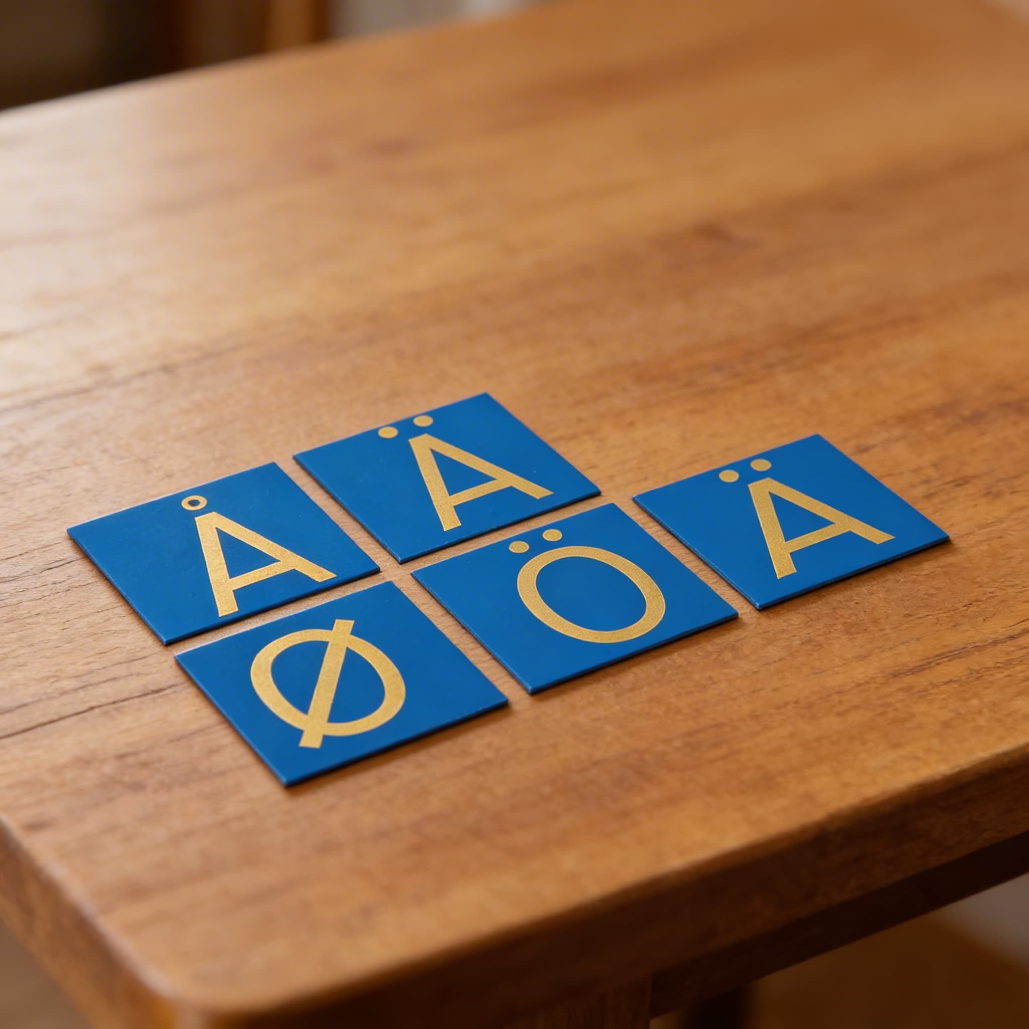 Brusná velká písmena: Severské tiskací — doplňková sada — Detailní pohled